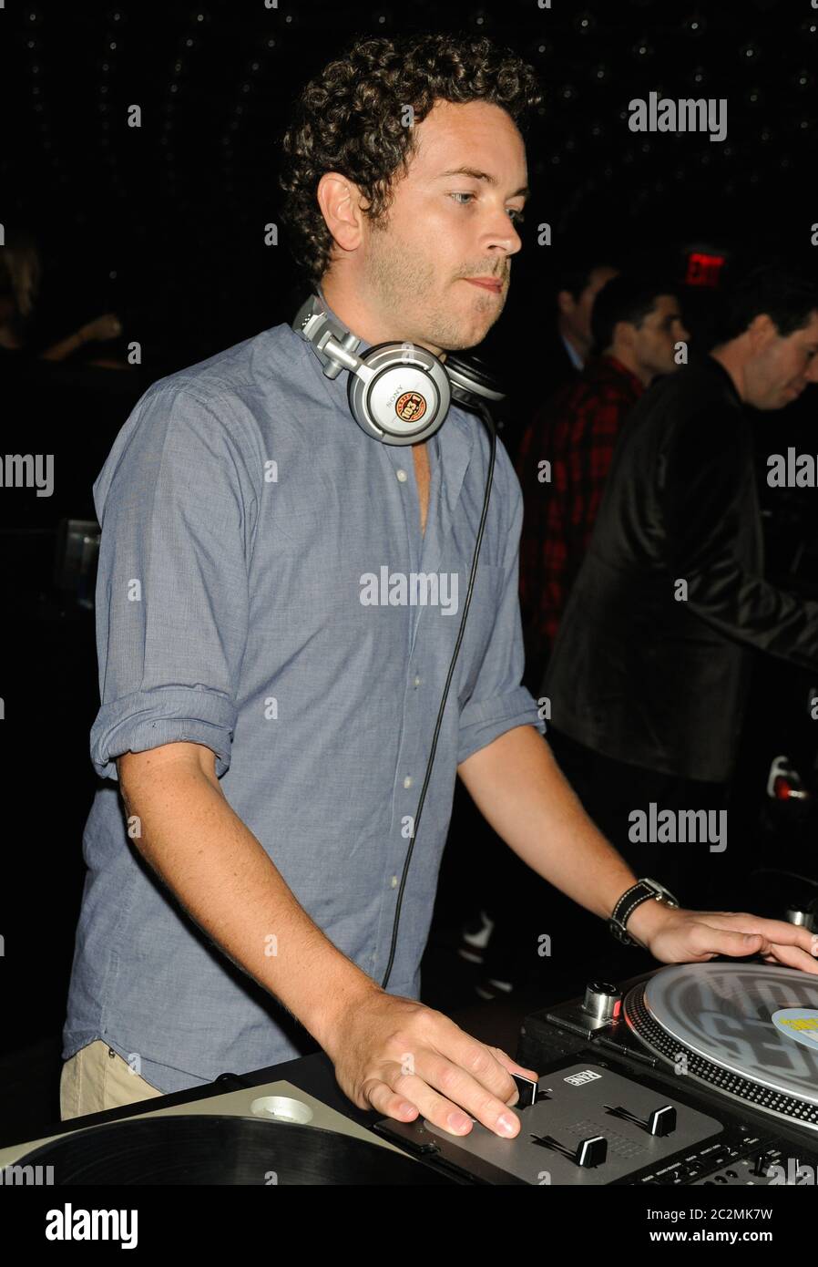 ATLANTIC CITY, NJ, USA - SEPTEMBER 25, 2010: Danny Masterson DJ's at Dusk Nightclub at Caesars Hotel Casino. Stock Photo