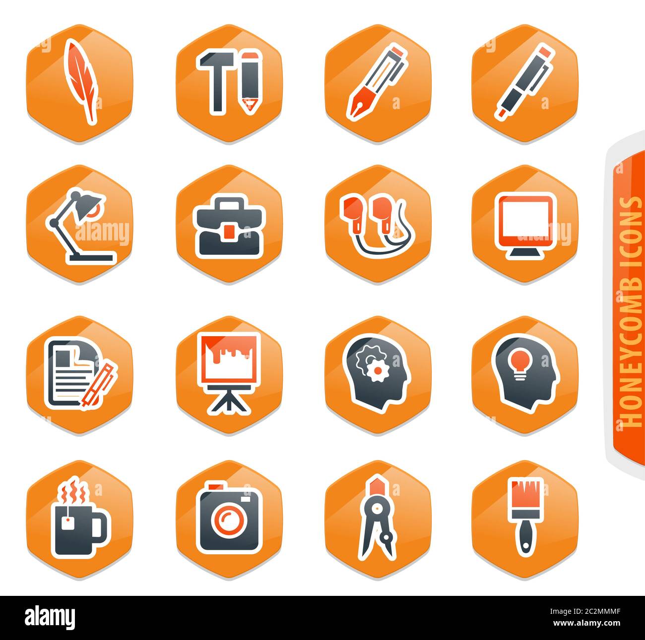 Creative process vector icons for user interface design Stock Photo - Alamy