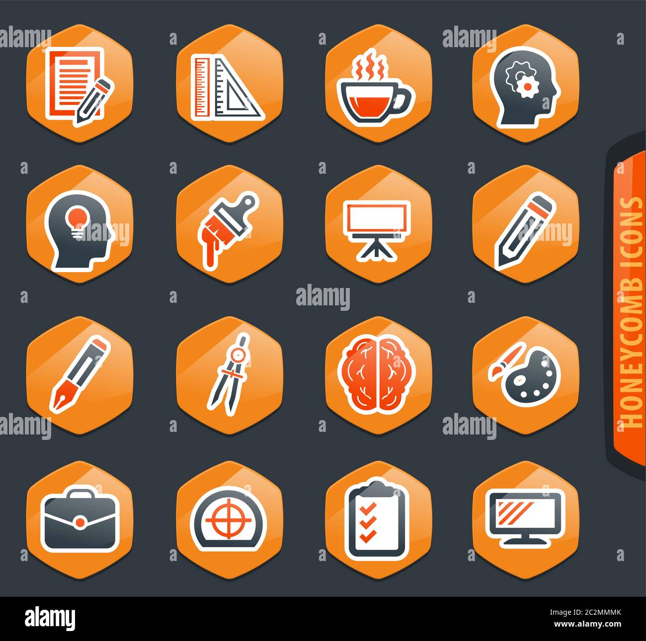 Creative process vector icons for user interface design Stock Photo - Alamy