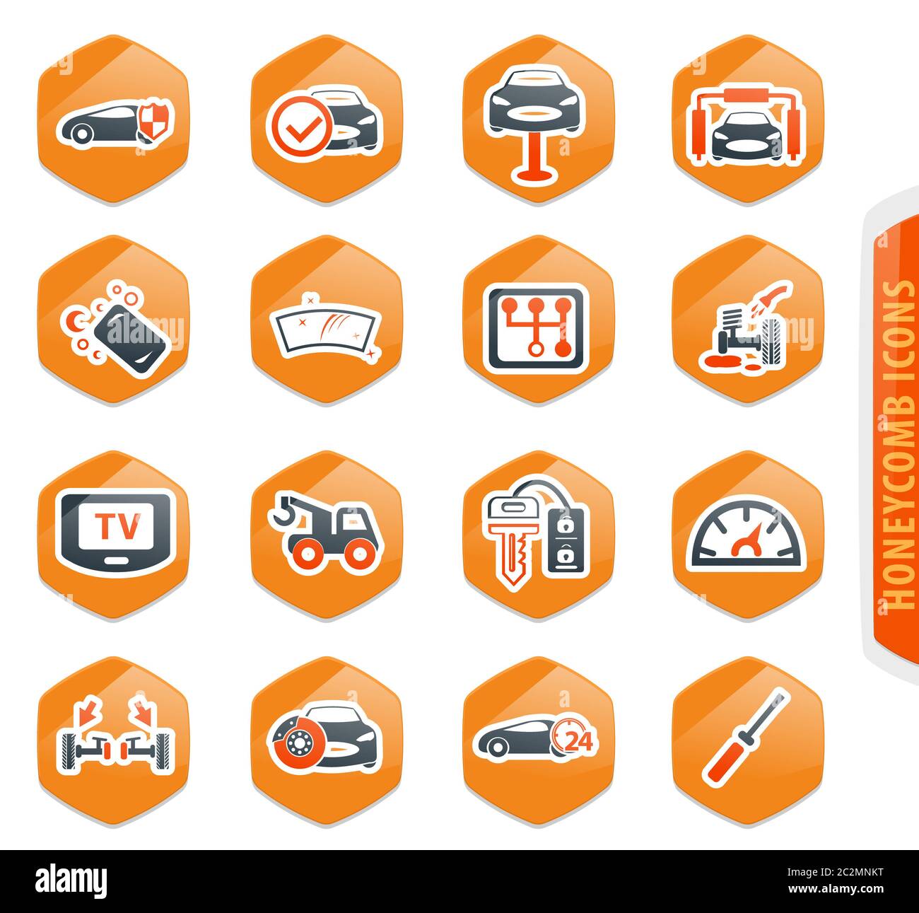 Car shop icon set for web sites and user interface Stock Photo - Alamy