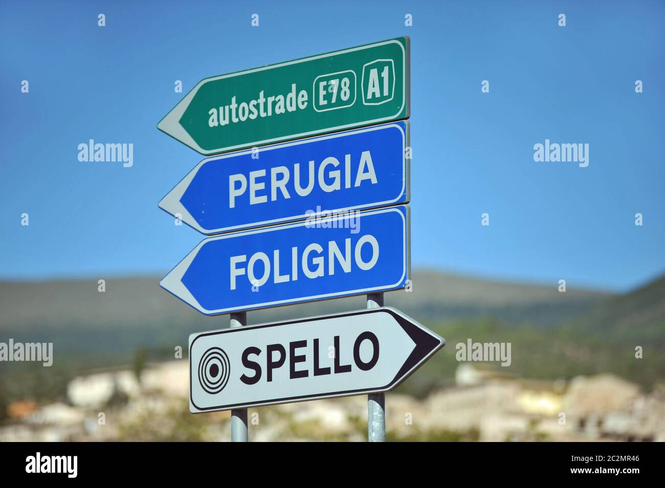 sign Perugia Stock Photo