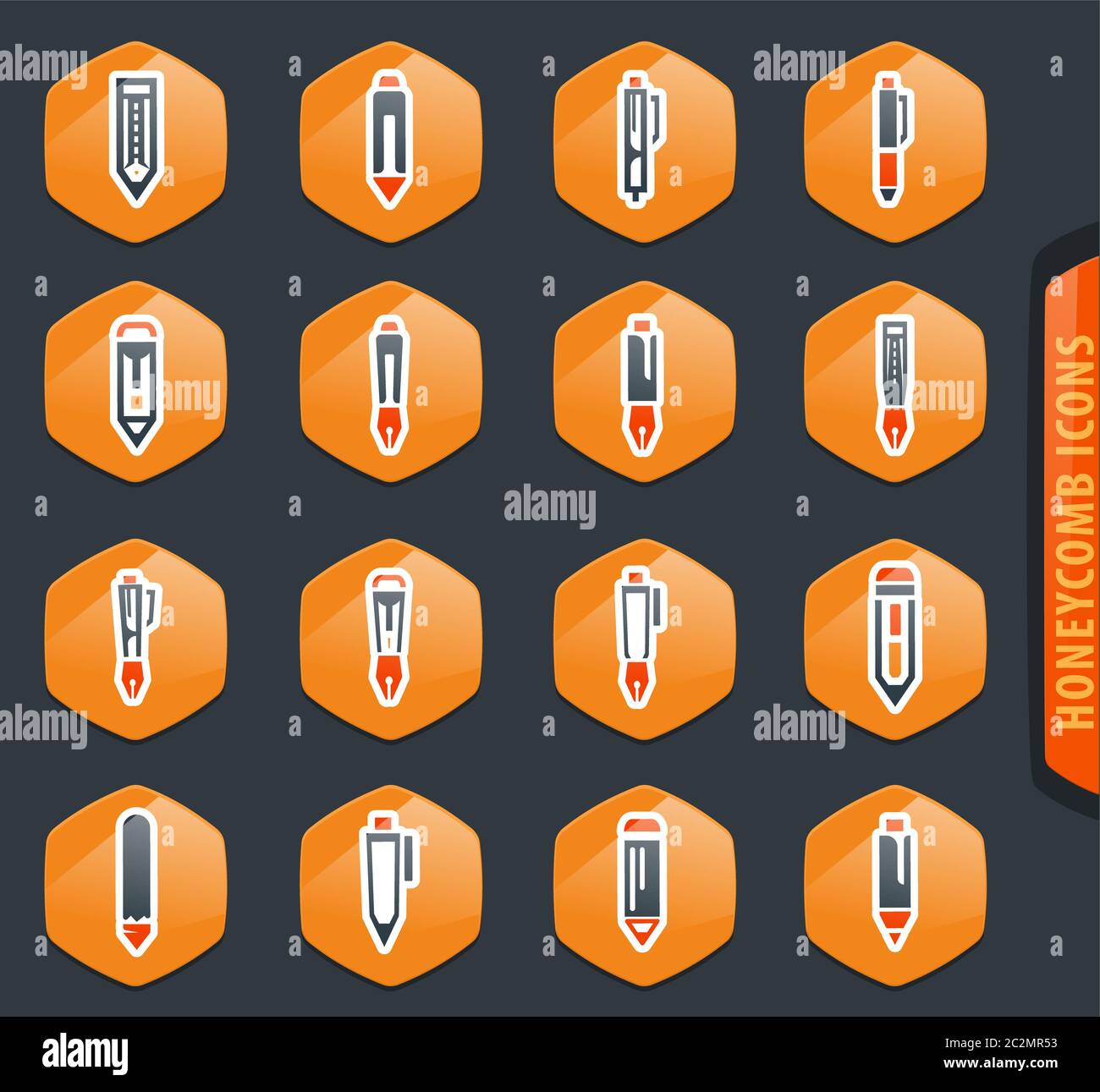 Edit color vector icons for user interface design Stock Photo - Alamy