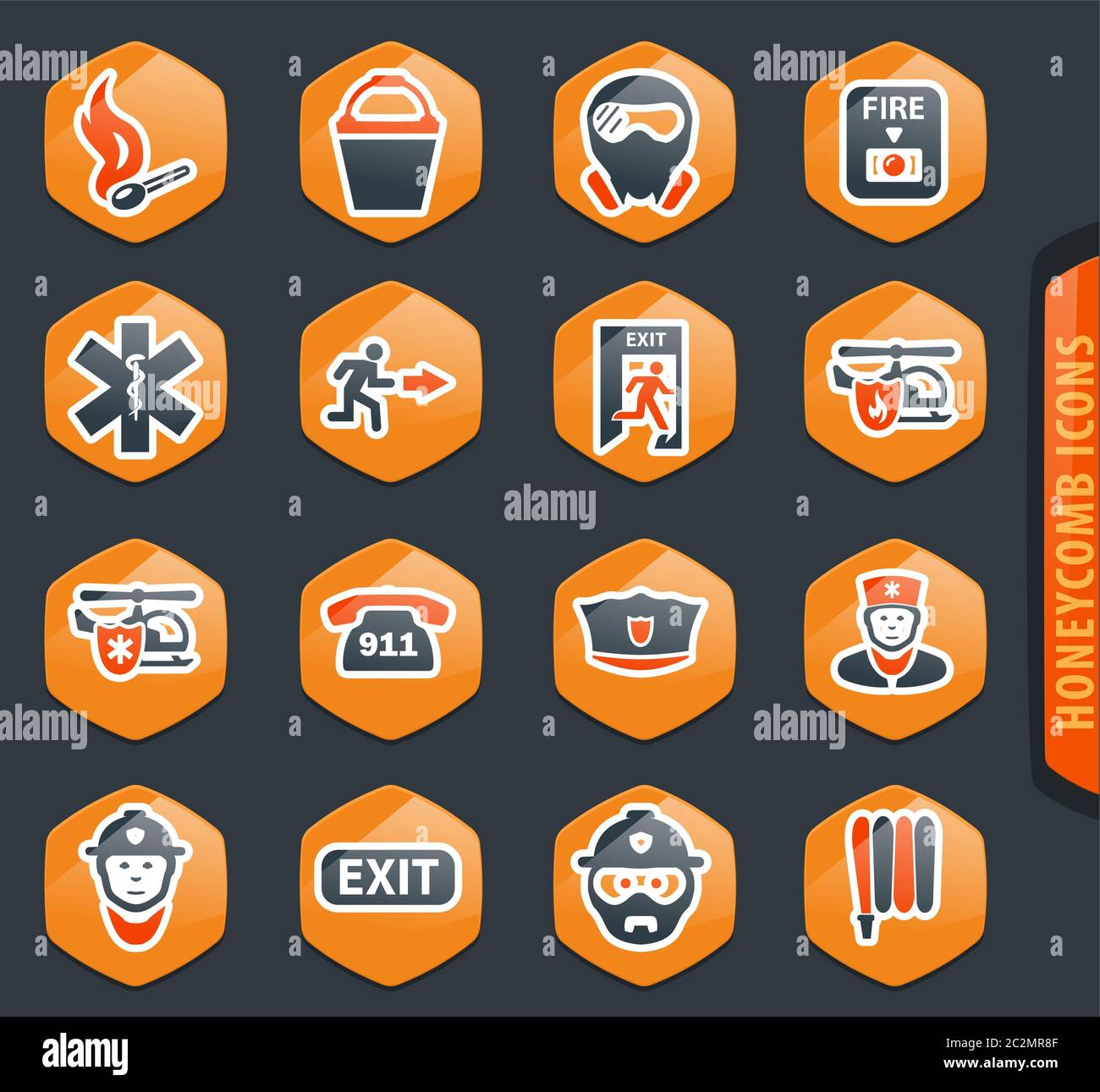 Emergency icon set for web sites and user interface Stock Photo - Alamy