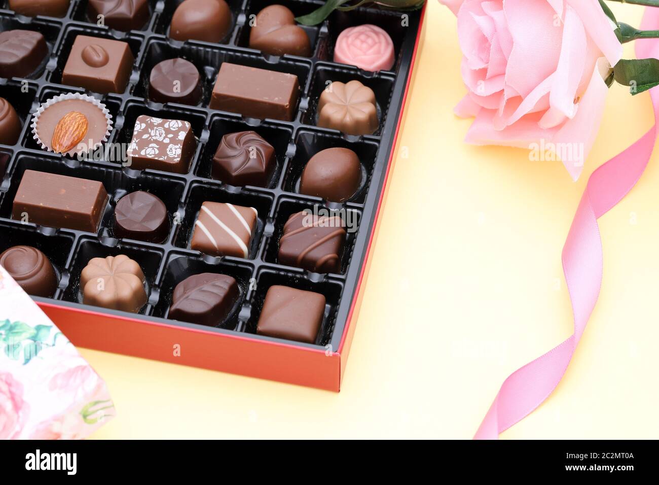 Box of chocolate for Japanese Valentine's day image Stock Photo