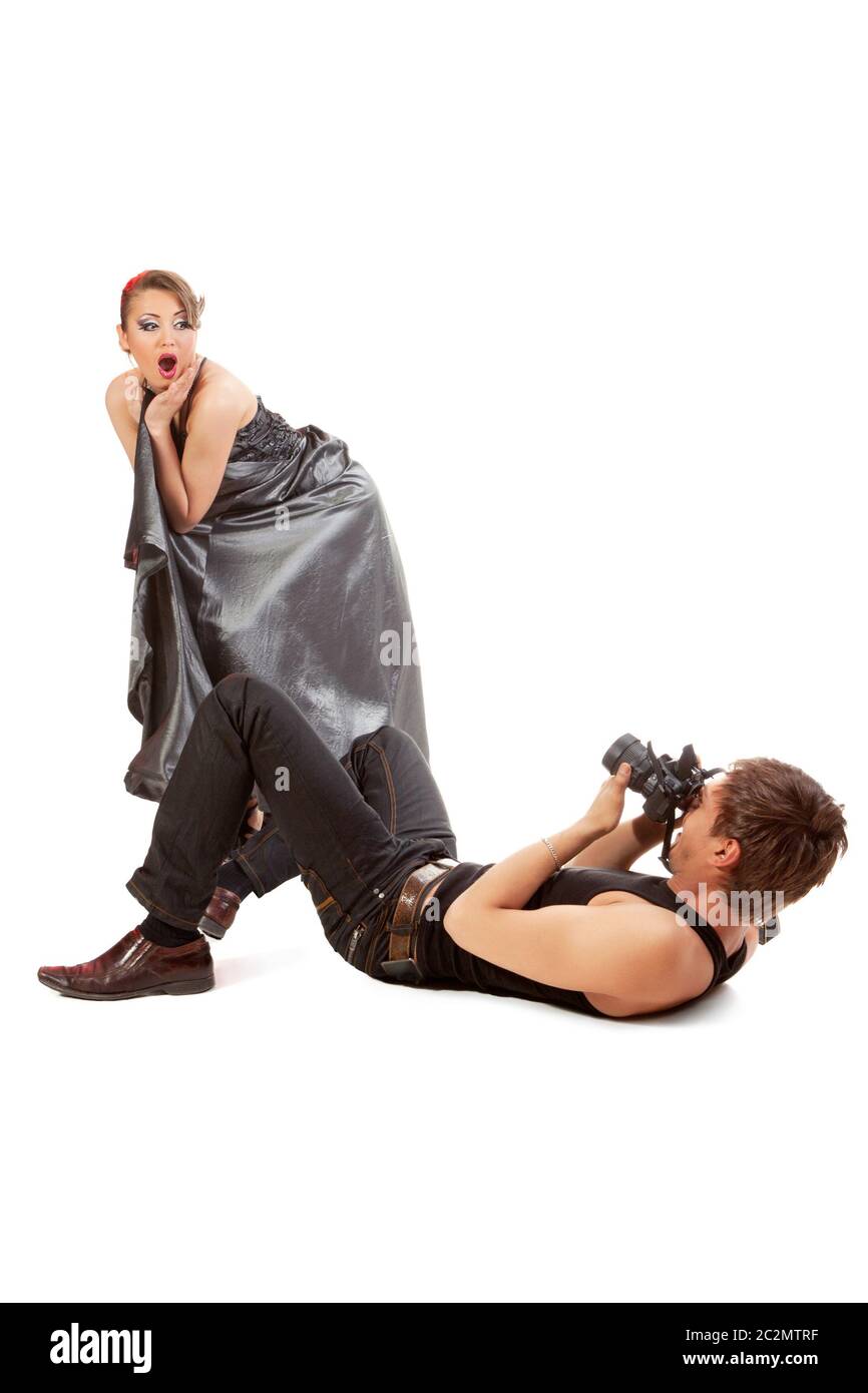 Beautiful black female model Cut Out Stock Images & Pictures - Alamy