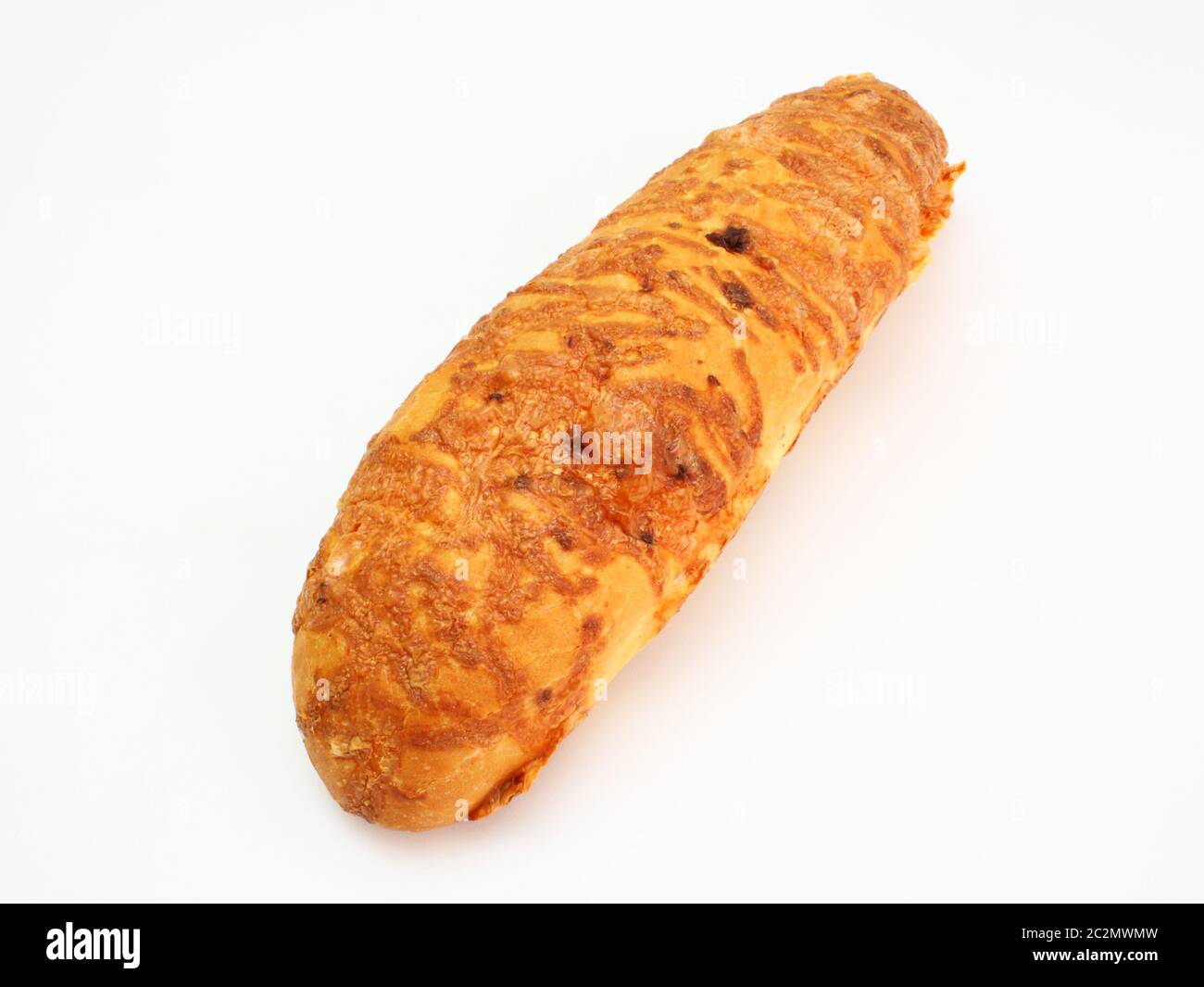 The ruddy long loaf of bread Stock Photo
