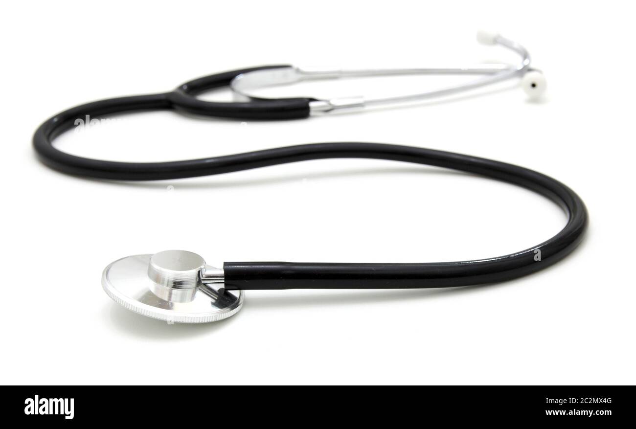stethoscope isolated over a white background Stock Photo - Alamy