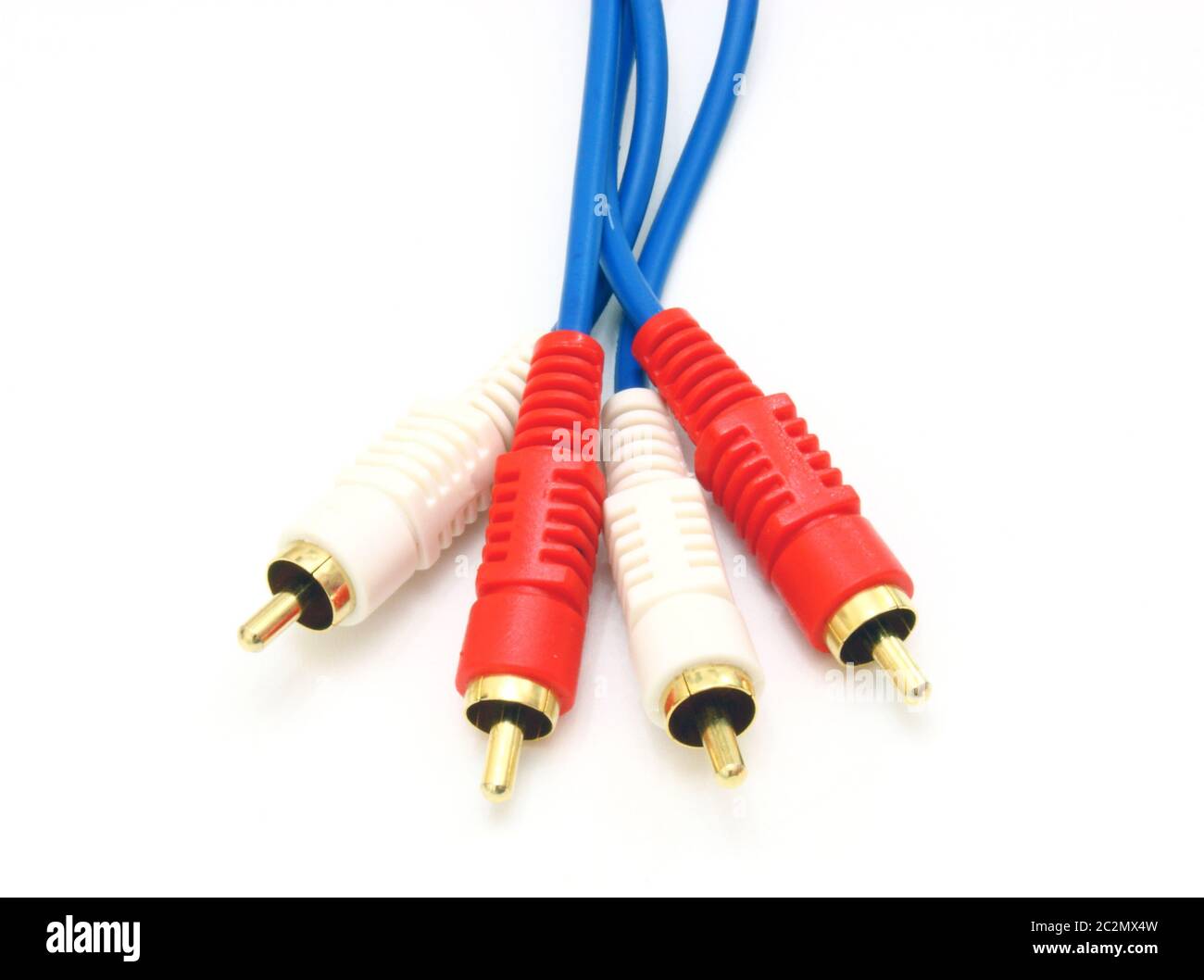 Three color RCA jacks Stock Photo Alamy