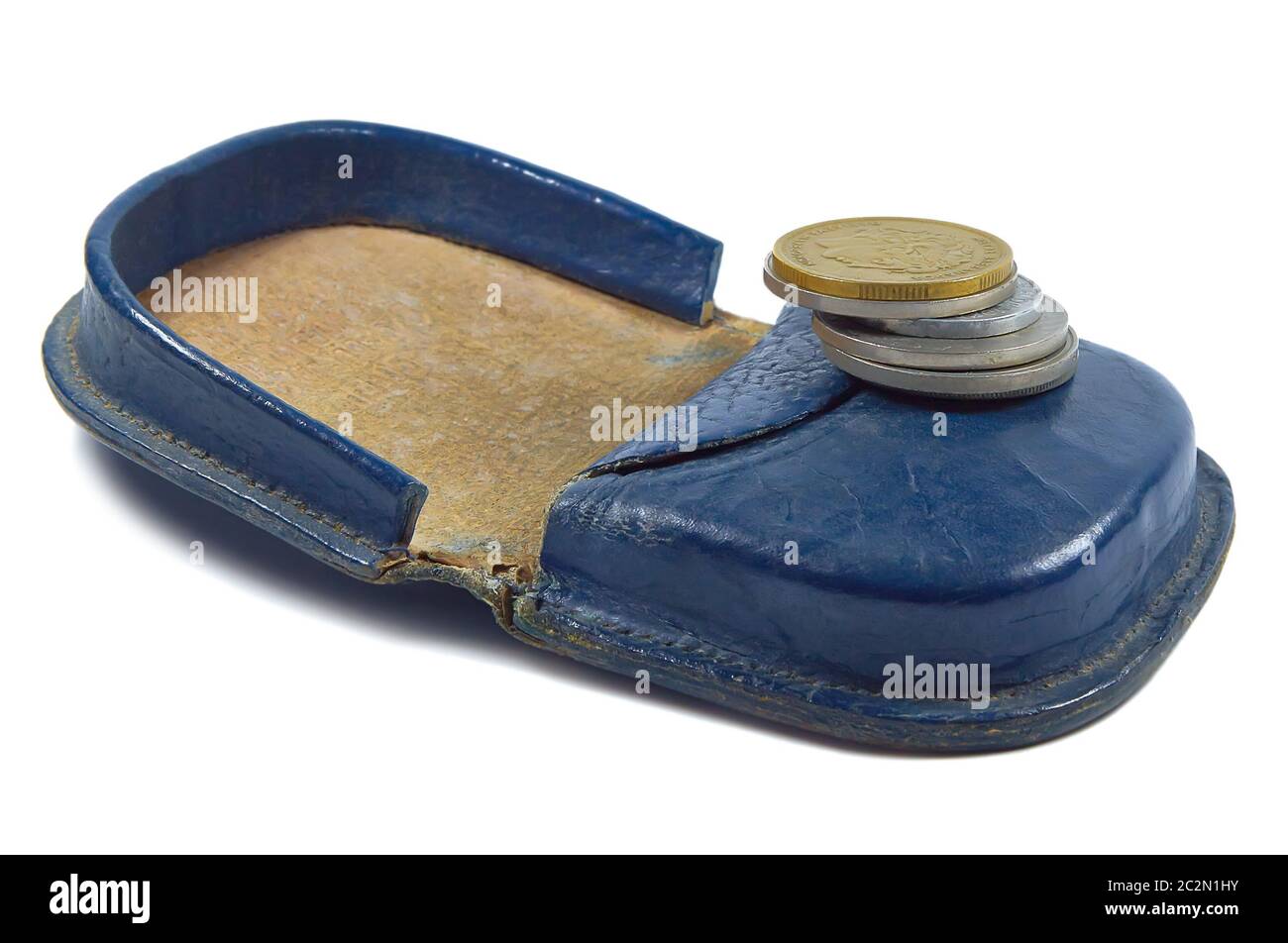 Purse with coins Stock Photo Alamy