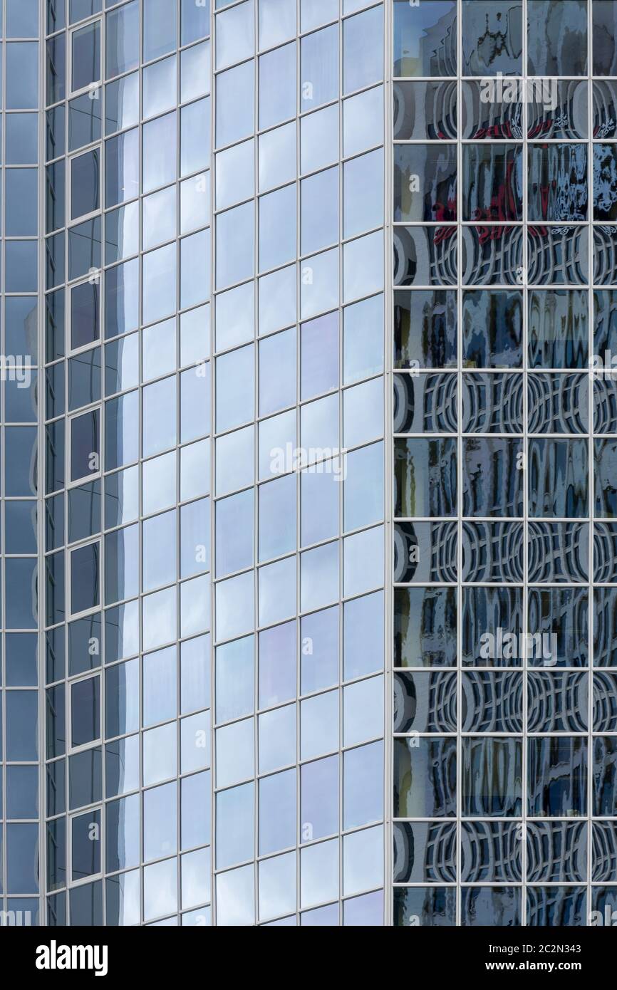 Facade of a modern office building in Frankfurt, Germany Stock Photo ...
