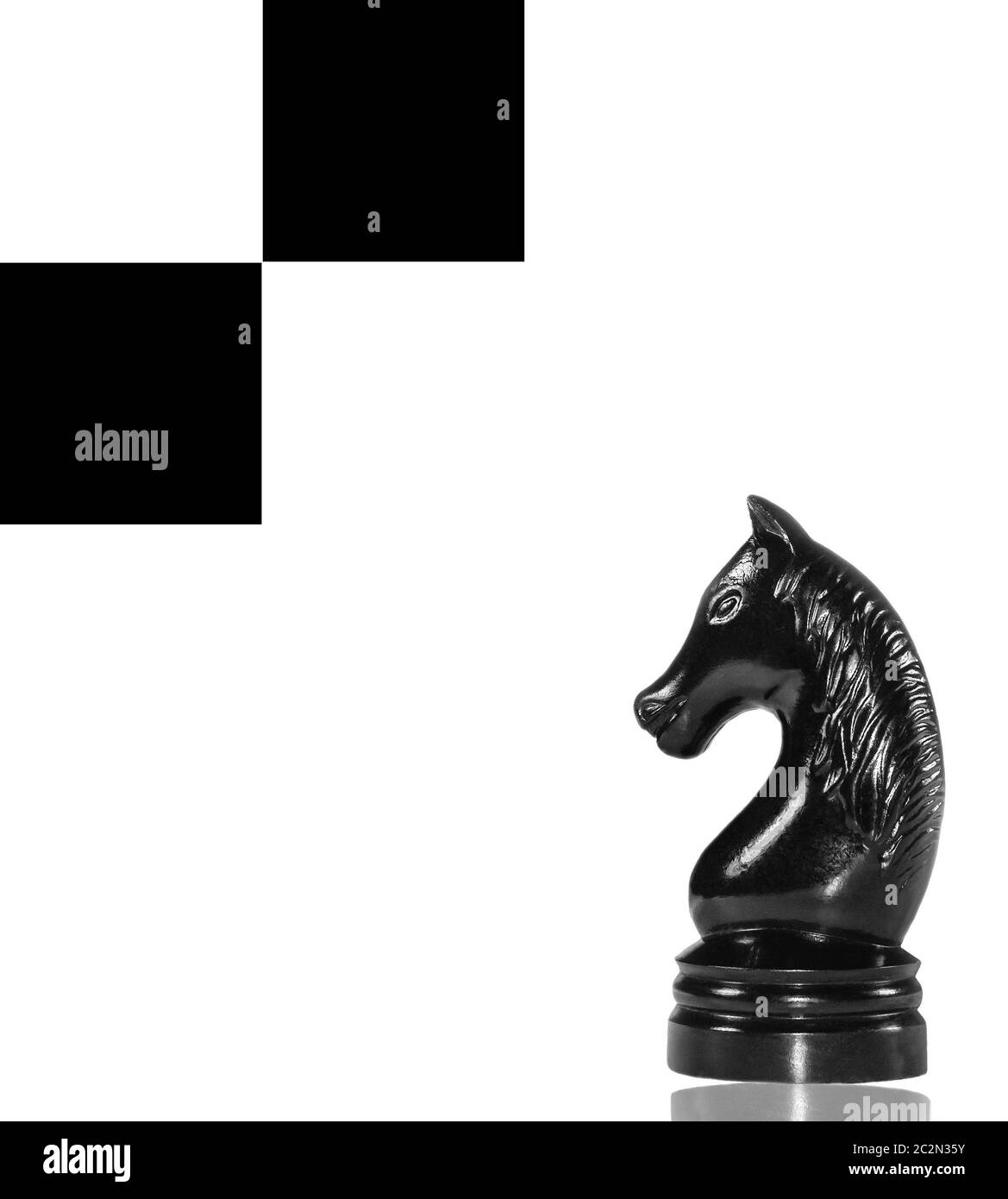 Chess figure horse Stock Photo