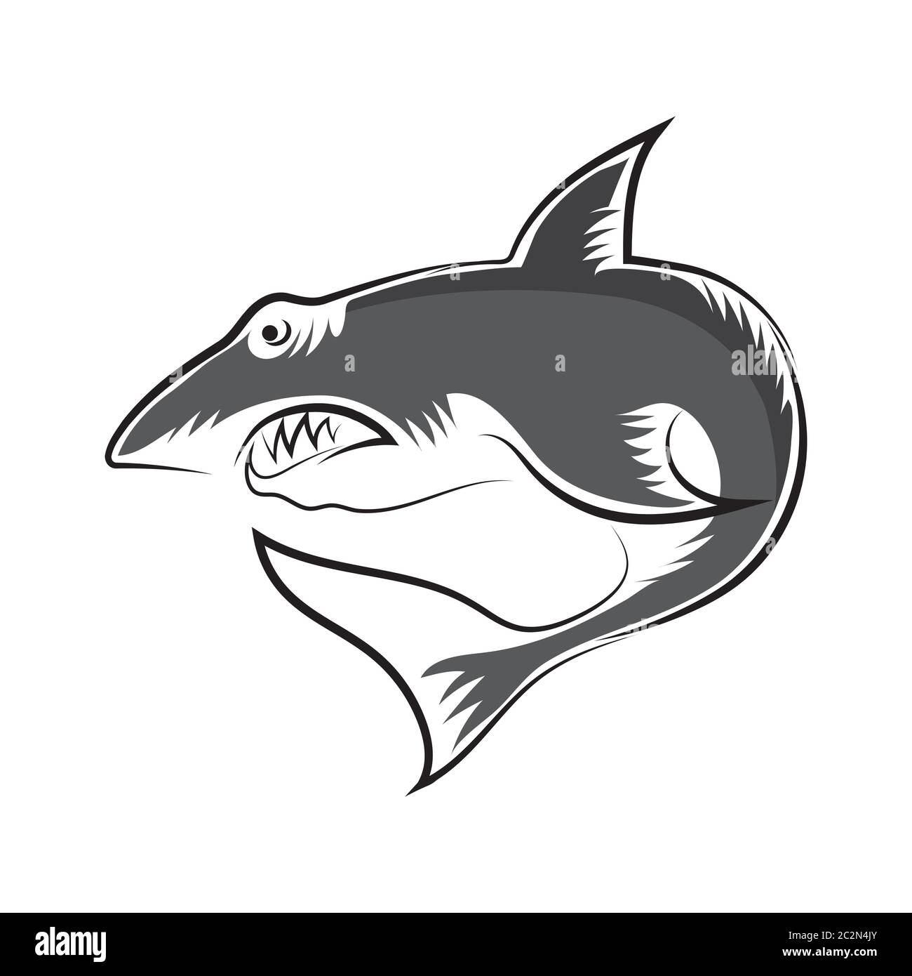 Shark mouth logo hi-res stock photography and images - Alamy