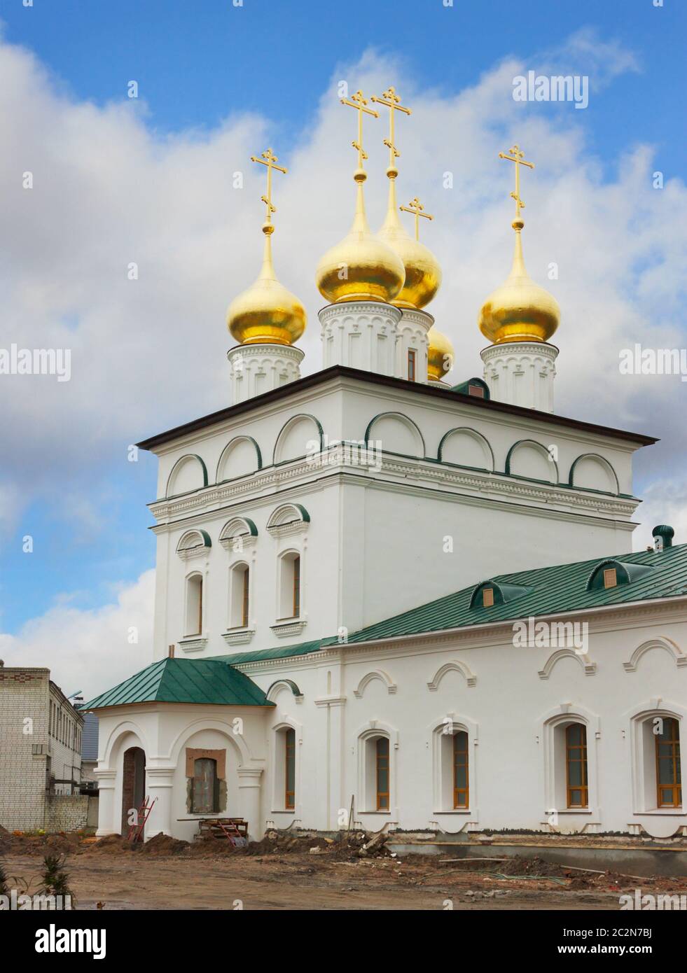 The Church Of The Icon Of Mother Of God Of The Sign. Bor Stock Photo