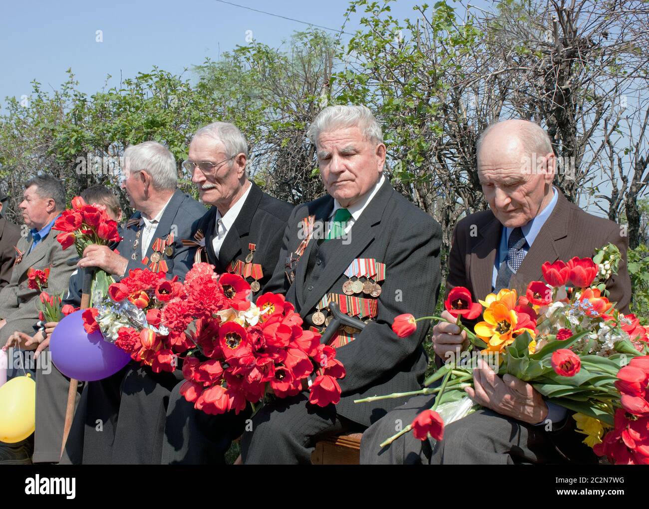 Ветераны Великой Отечественной Войны . День Победы Stock Photo