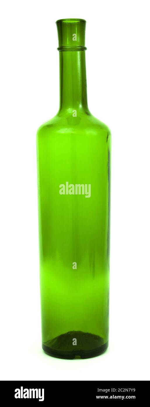 Bottle from green glass Stock Photo