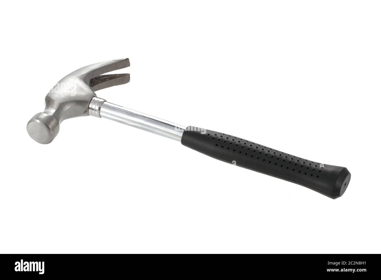 Small 8oz claw hammer isolated on a white bacgrond Stock Photo