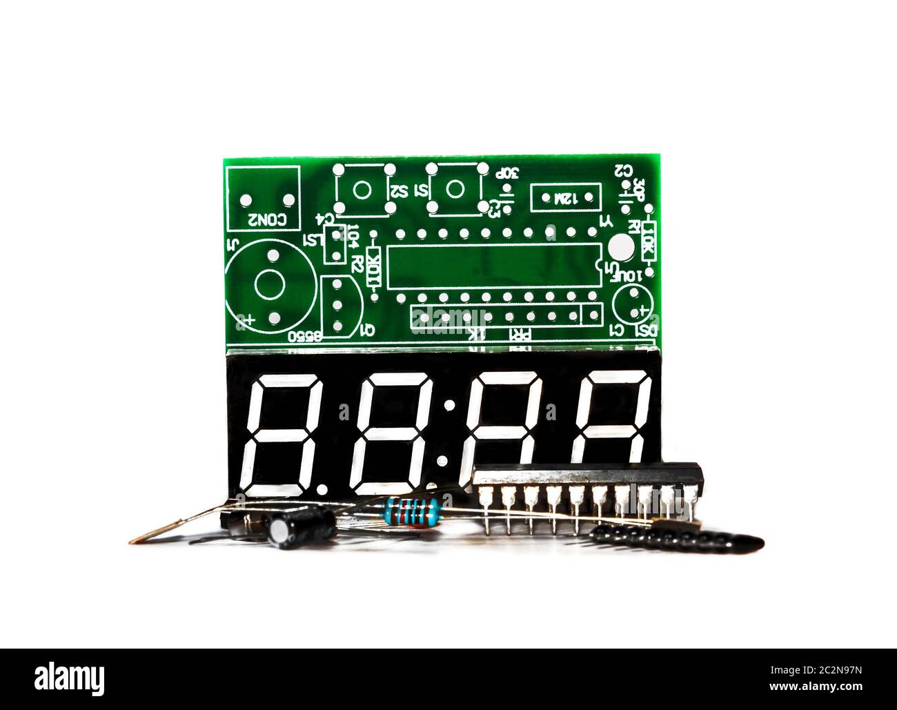 Set of electronic components Stock Photo Alamy