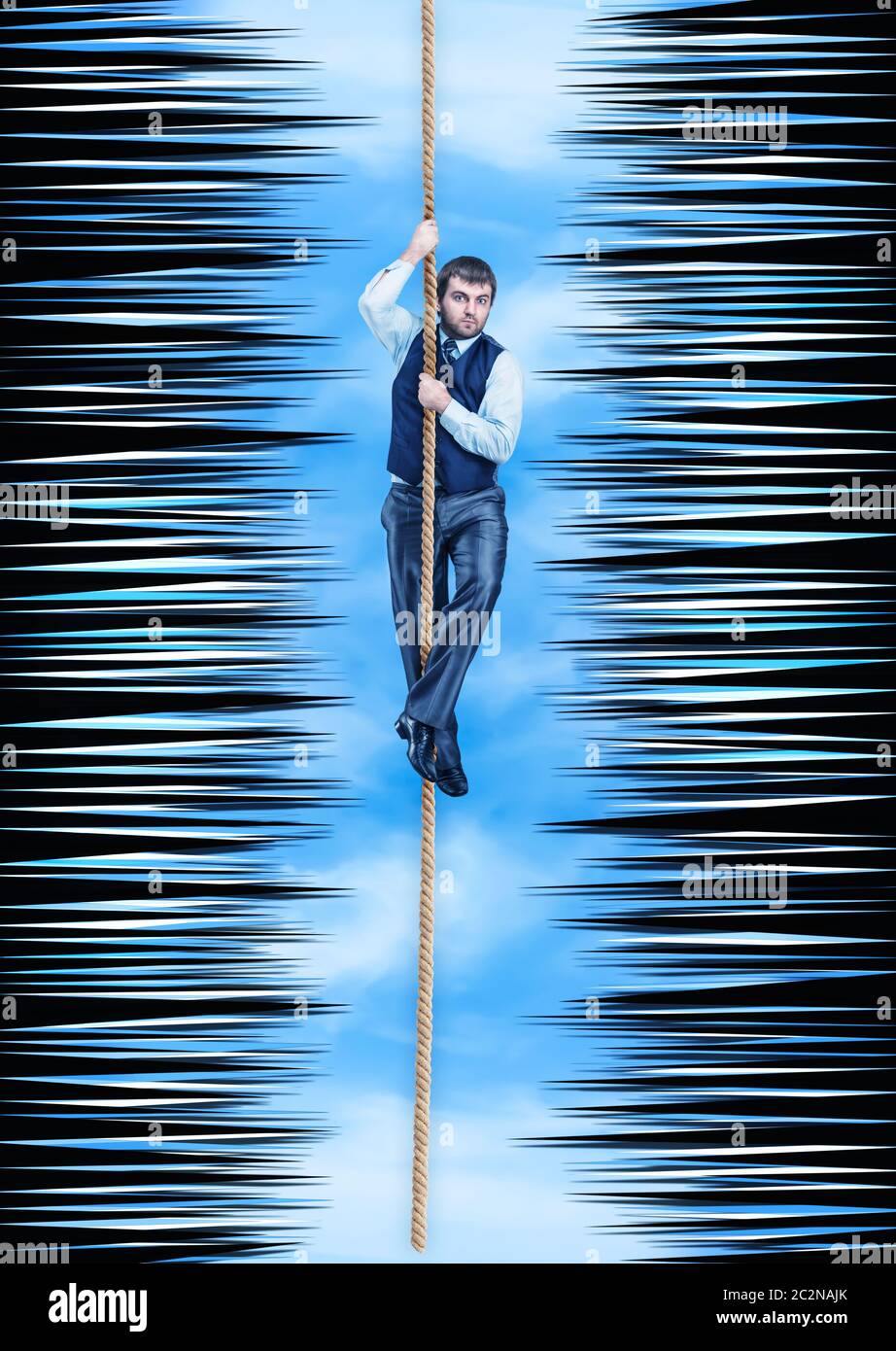 Businessman Hanging Rope High Resolution Stock Photography and Images ...