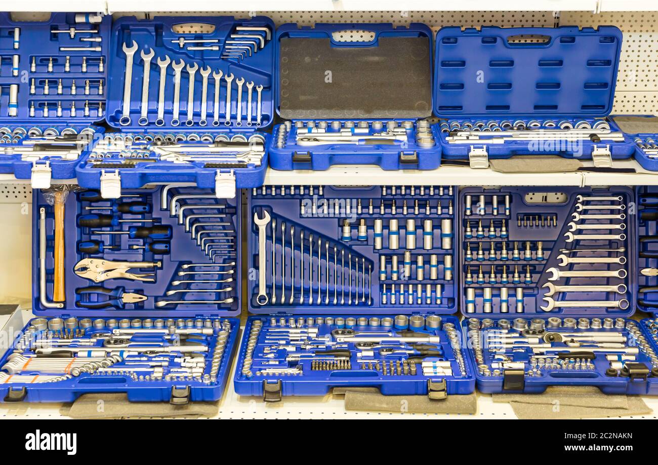 Special tools for car repair closeup. equipment Stock Photo