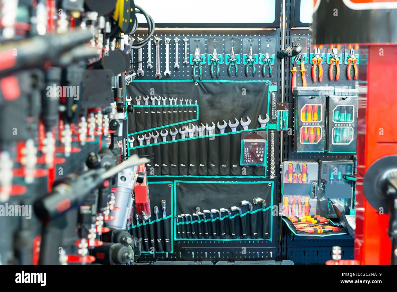 Mechanical Tools For Auto Service And Car Repair Workshop Or Garage 