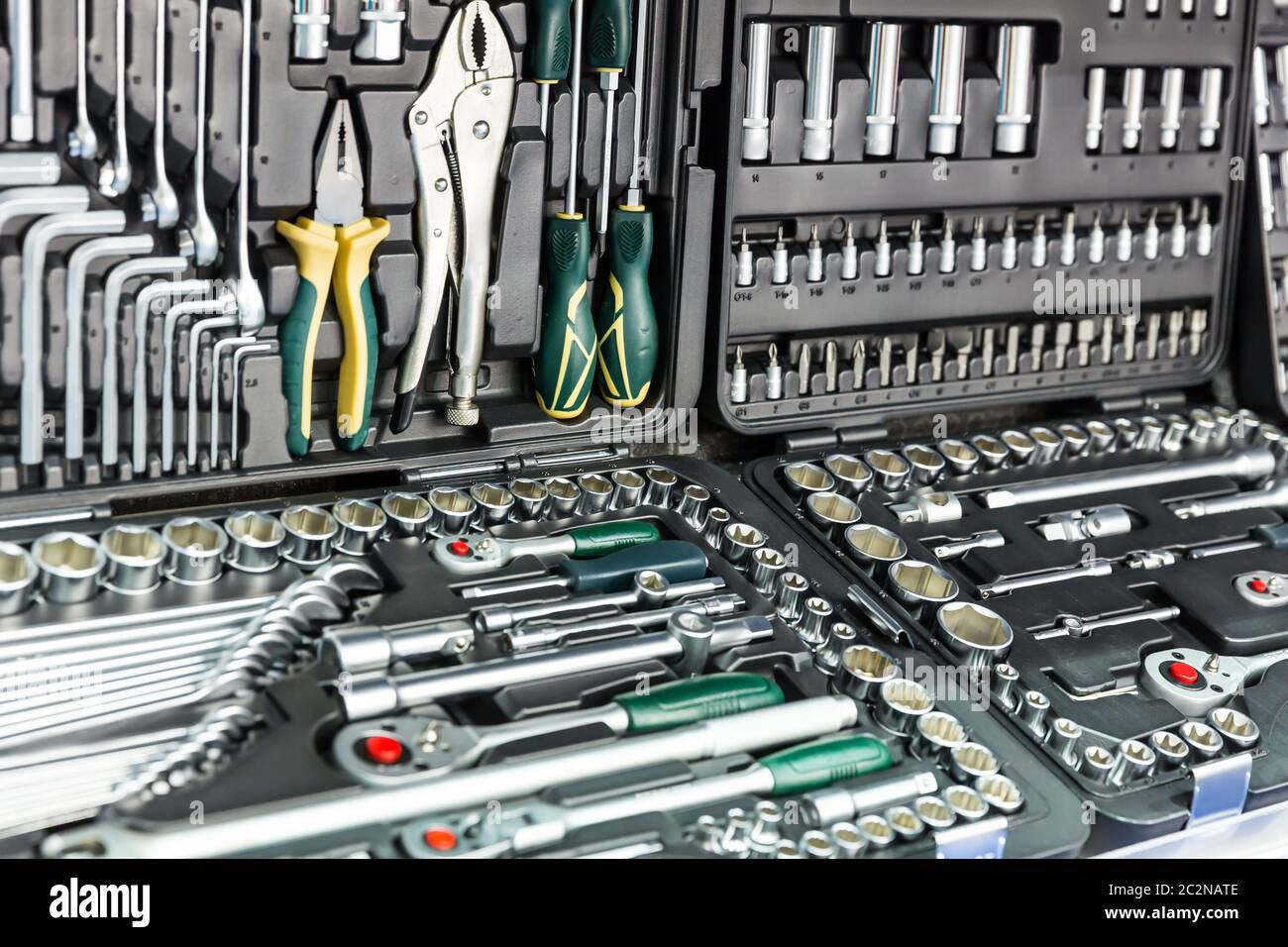 Professional mechanical tools for auto service and car repair. Workshop  equipment Stock Photo - Alamy