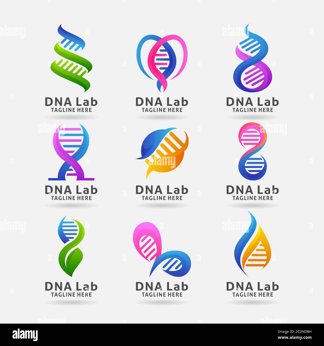 Collection Of Dna Logo Design Stock Vector Image Art Alamy
