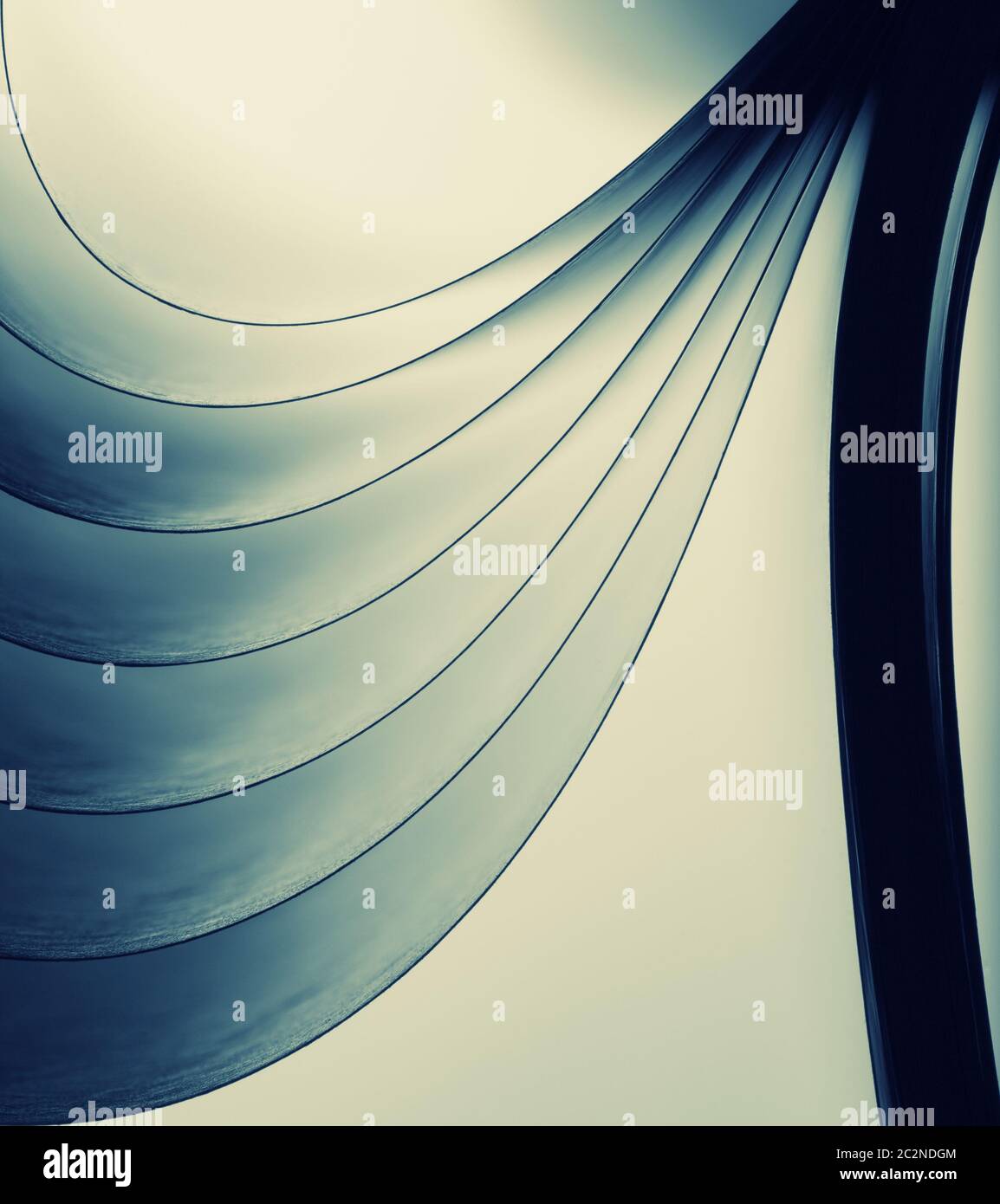 Macro view of book pages. Toned Stock Photo