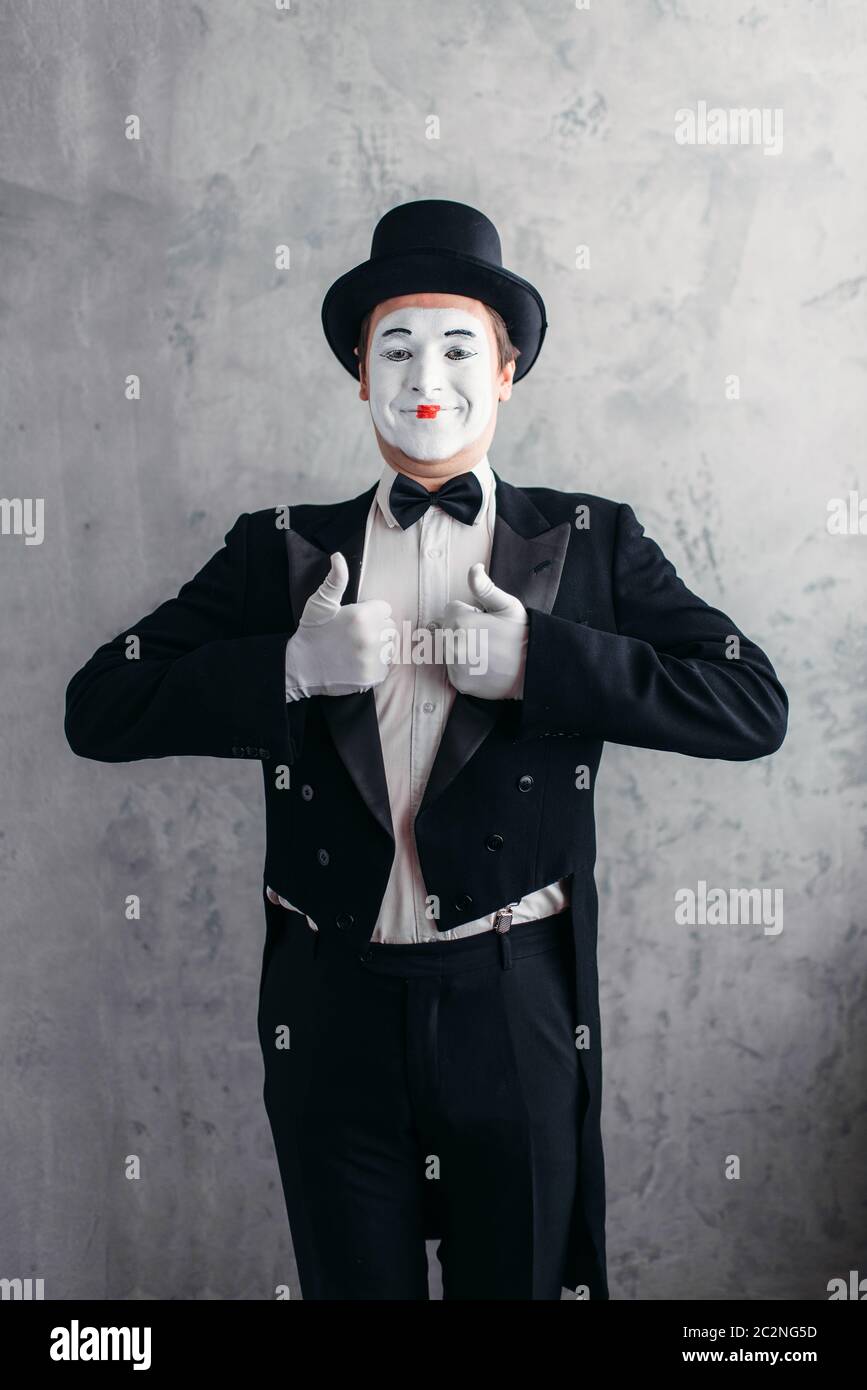 Blank Mask & Gloves White Mtvs Dance Crew Mime Artist Male Costume  Accessory New - www.