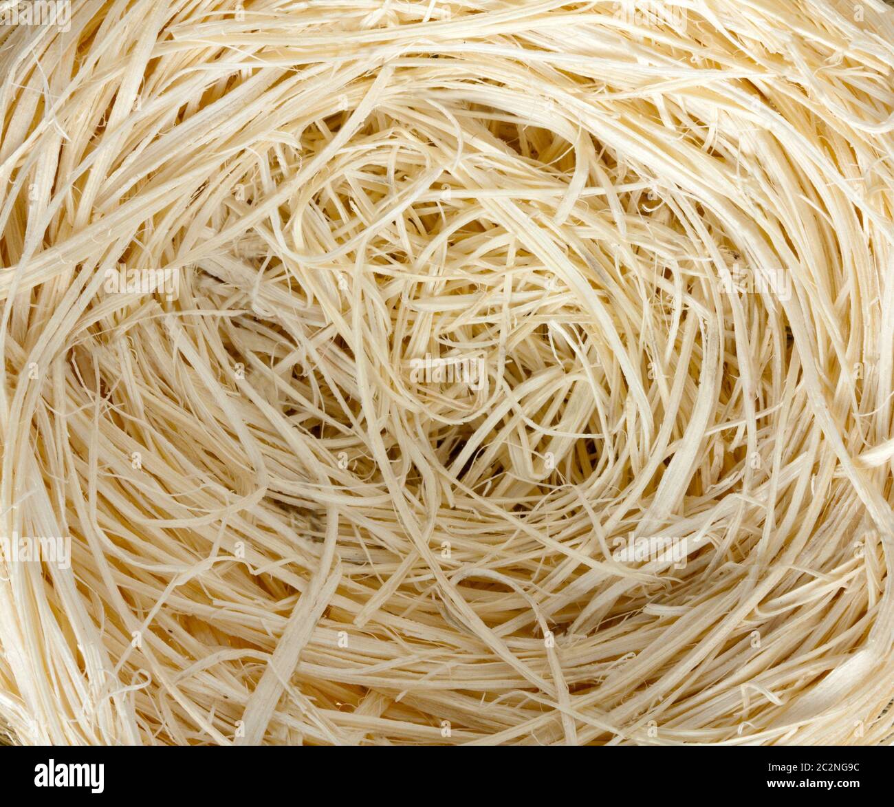 Close-up of straw nest. Background or texture Stock Photo