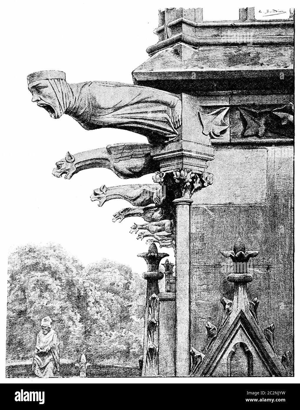 Gargoyles picture Cut Out Stock Images & Pictures Alamy