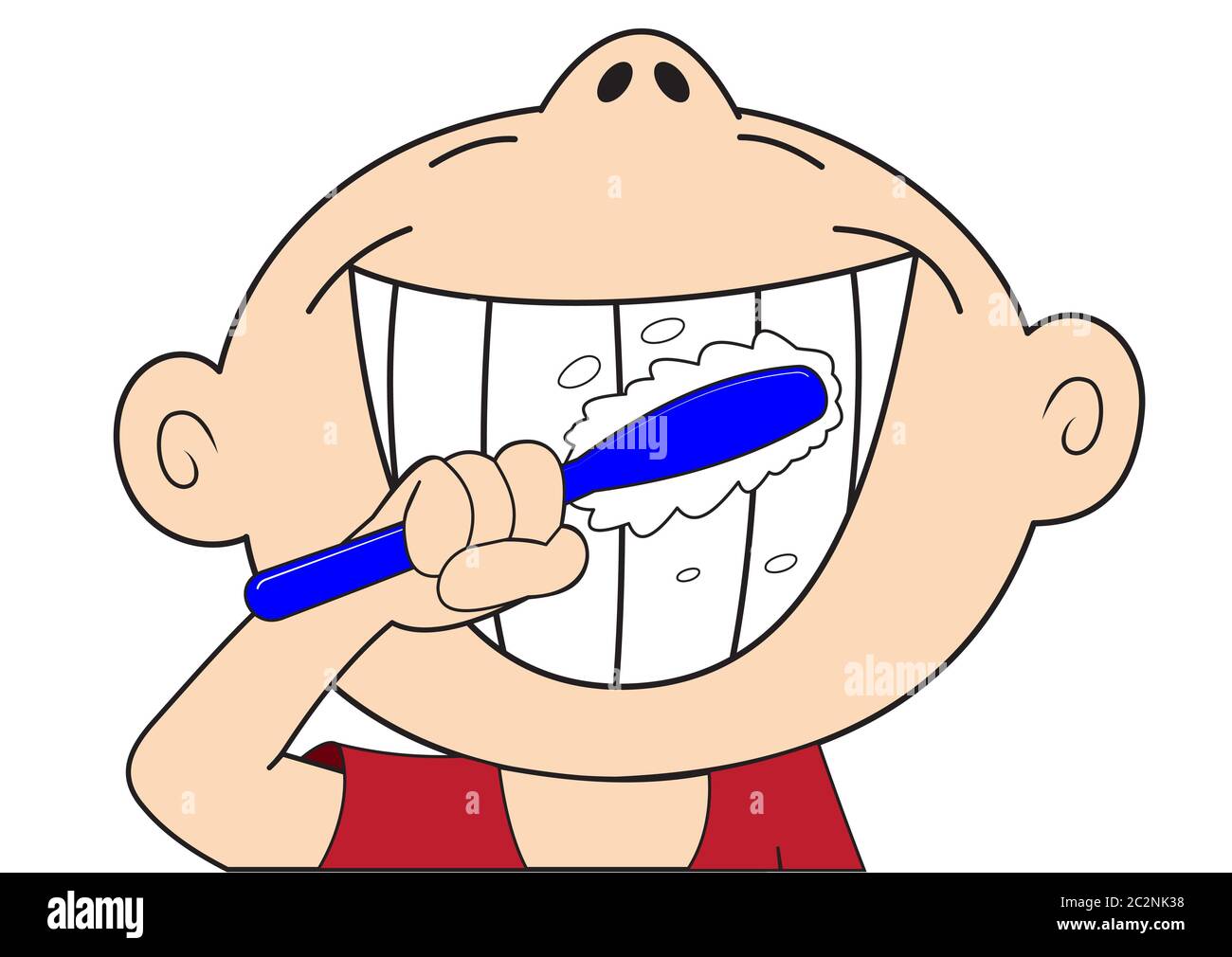 Teeth brush cartoon hi-res stock photography and images - Alamy