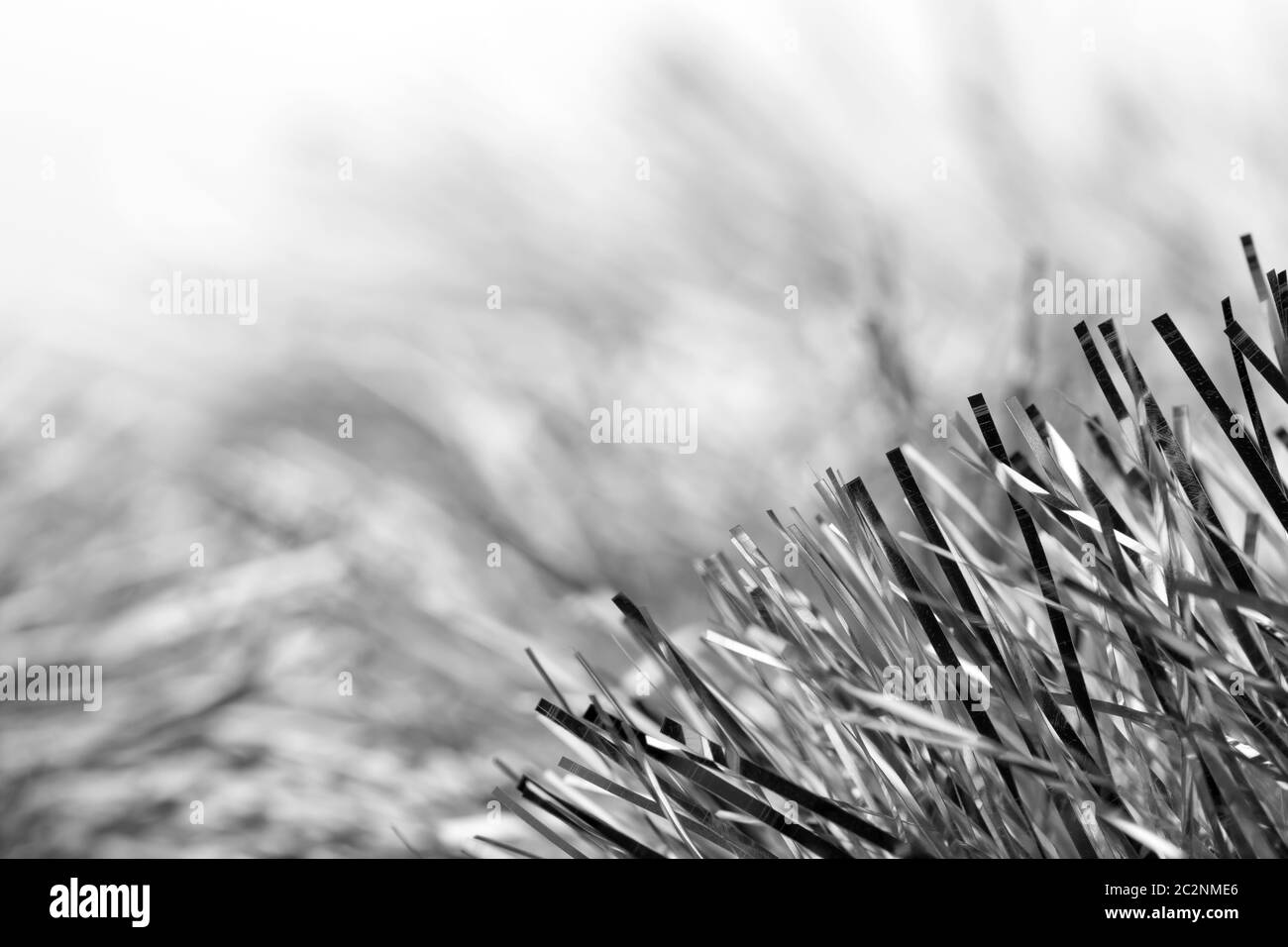 Macro view of christmas streamer Stock Photo