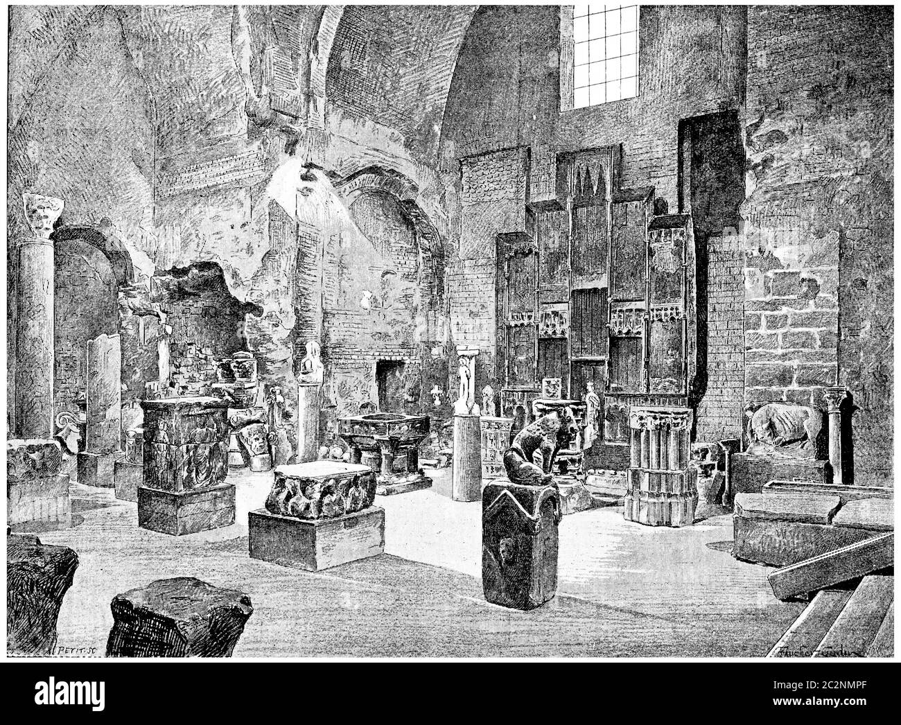 Roman ruins paris Black and White Stock Photos & Images - Alamy