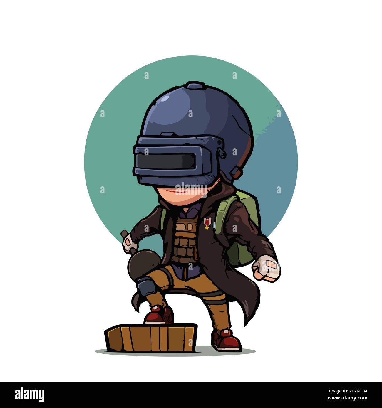 Vector cute illustration of pubg game character hi-res stock photography  and images - Alamy