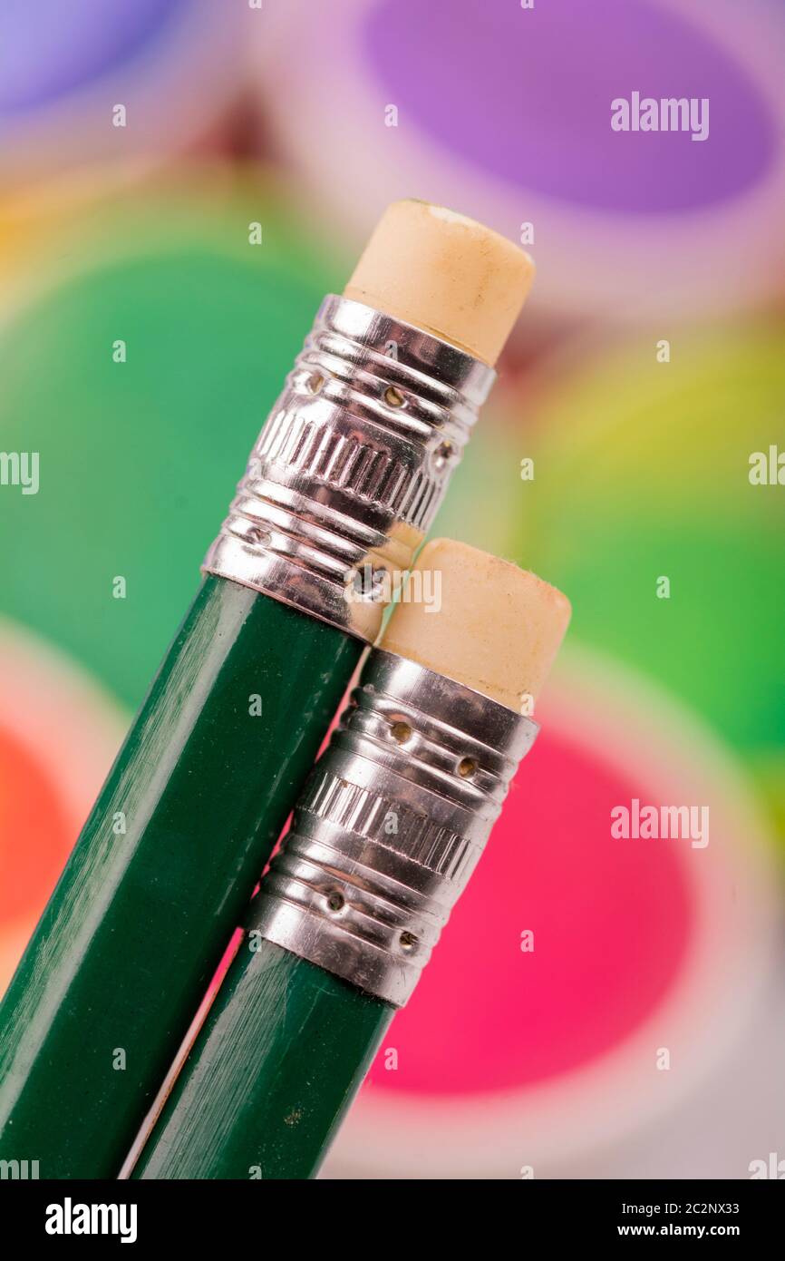 Pencil with eraser Stock Photo Alamy
