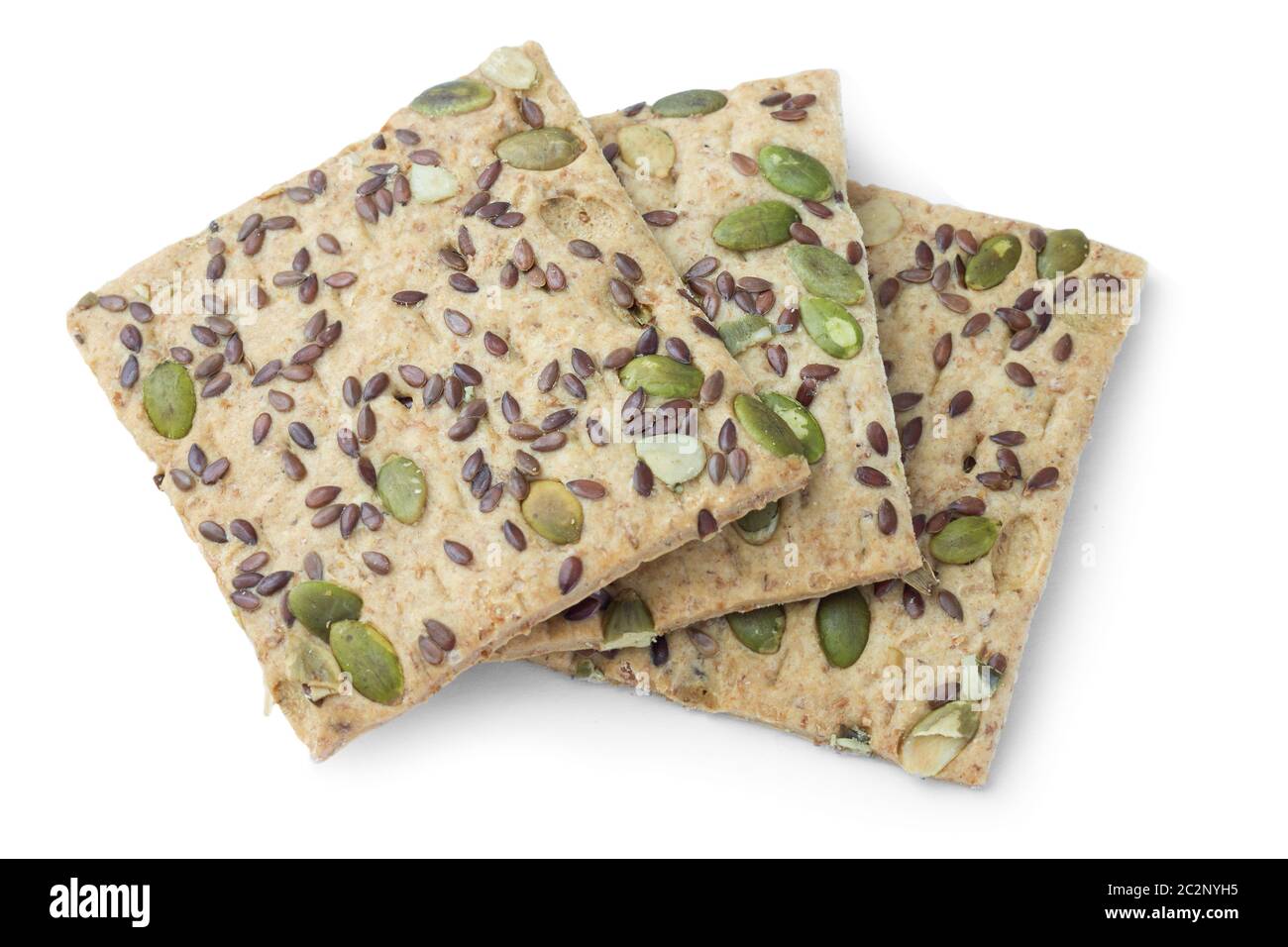 Sugar-free cookies with pumpkin seeds, diabetic food Stock Photo