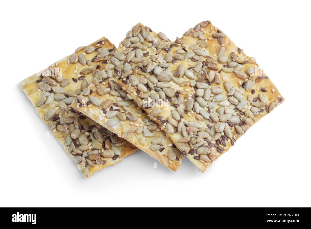 Sugar-free cookies with sunflower seeds, diabetic food Stock Photo