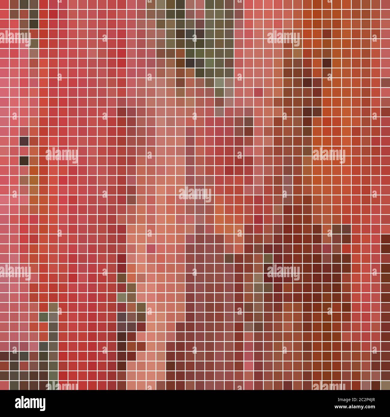 abstract square pixel mosaic background - green and red Stock Photo - Alamy