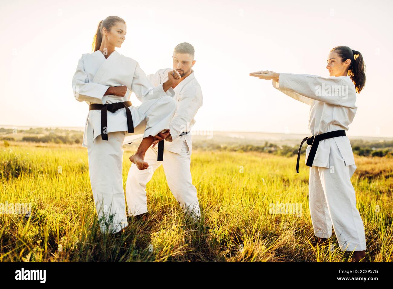 Female Martial Art Instructor High Resolution Stock Photography and
