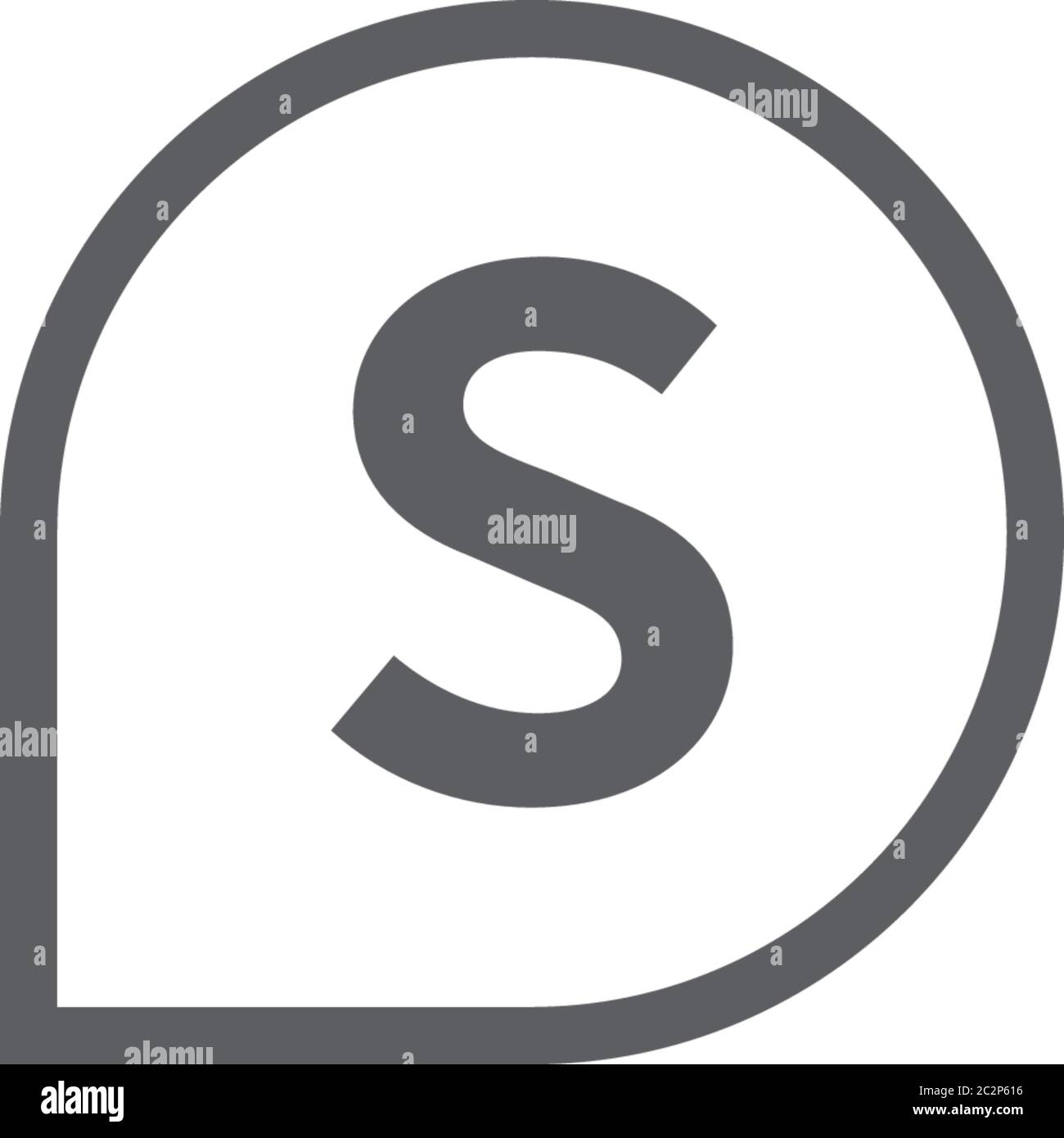 Letter S logo icon flat design concept illustration Stock Vector Image ...