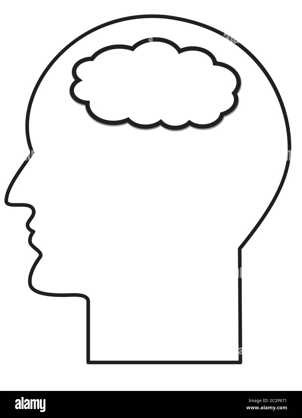 Contour of human Stock Photo - Alamy