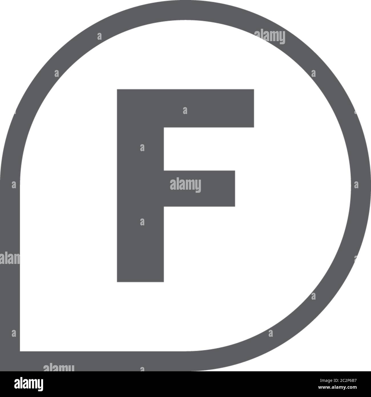 Letter F logo icon flat design concept illustration Stock Vector Image ...