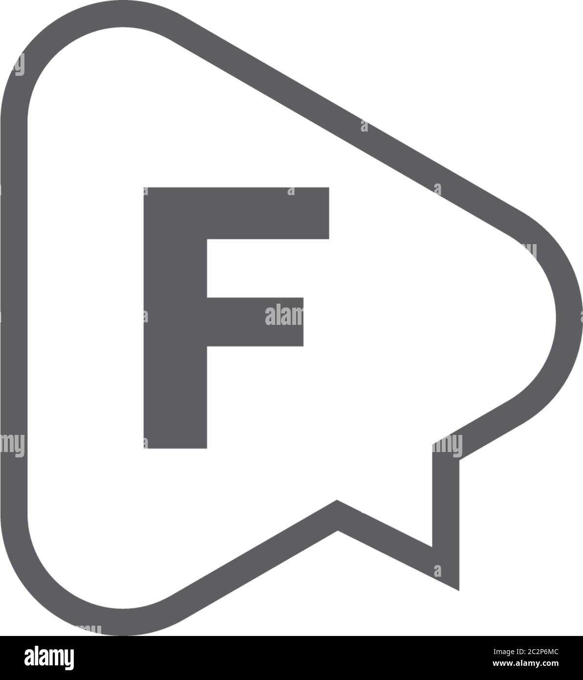 Letter F logo icon flat design concept illustration Stock Vector Image ...
