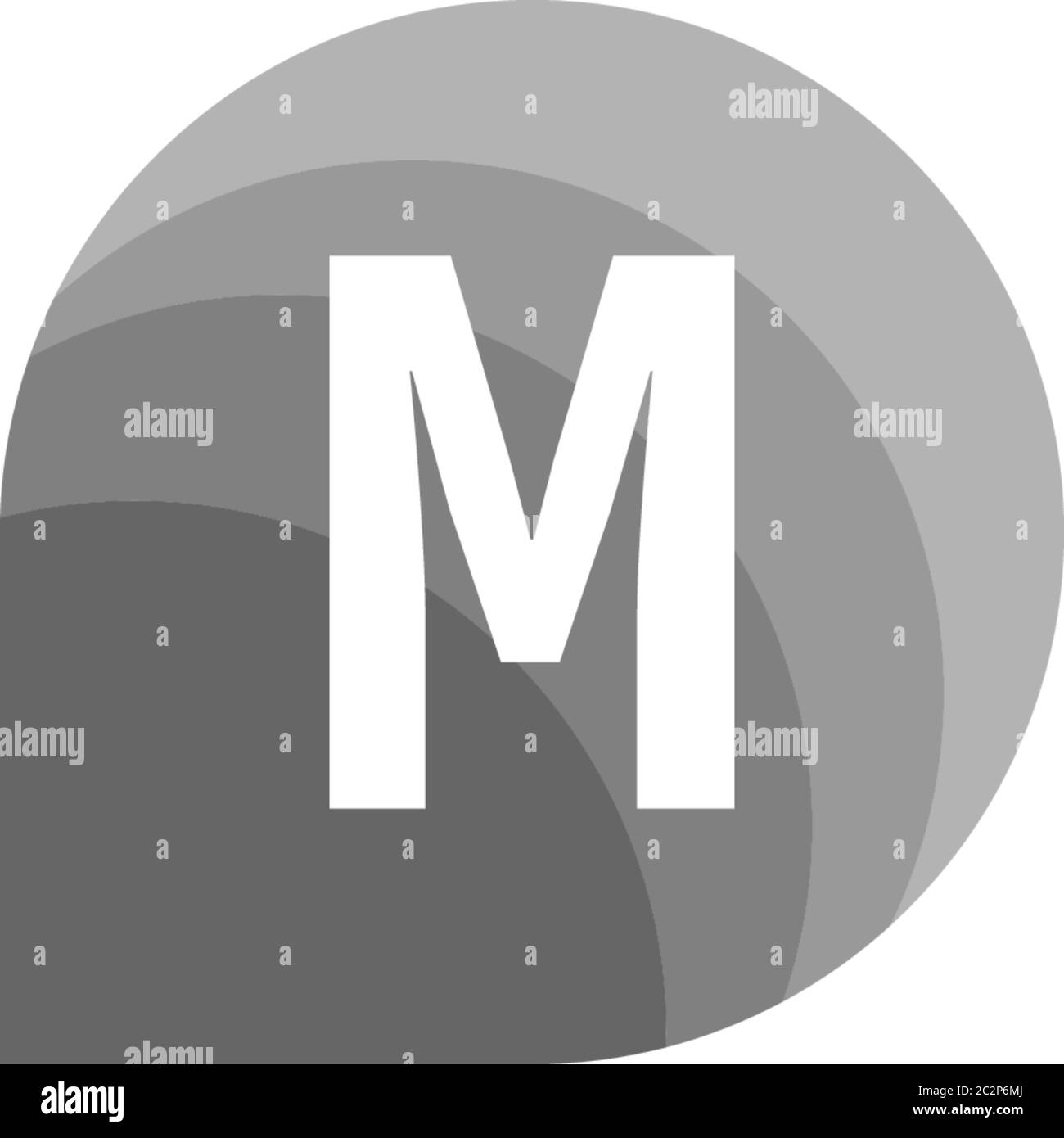 Letter m logo rounded Black and White Stock Photos & Images - Alamy
