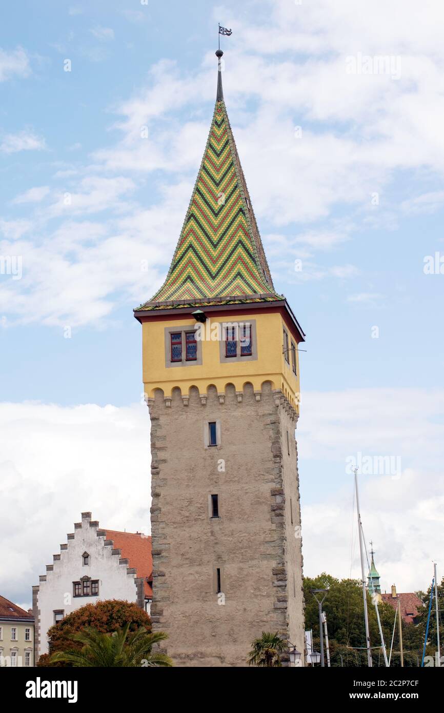 The tower Mangturm 002. Lindau Stock Photo