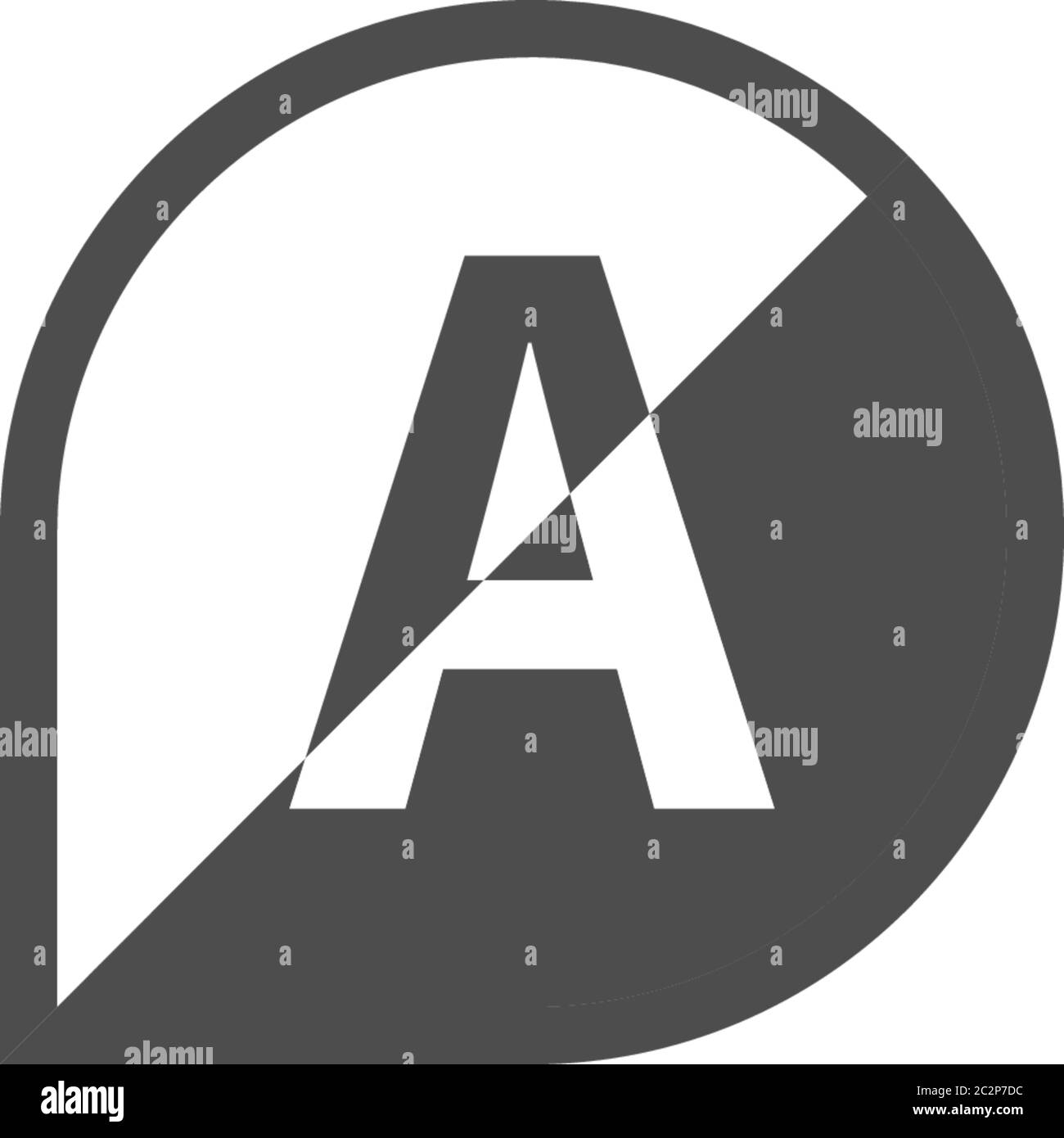 Simple elegant flat symbol logo design vector brand square Black and ...