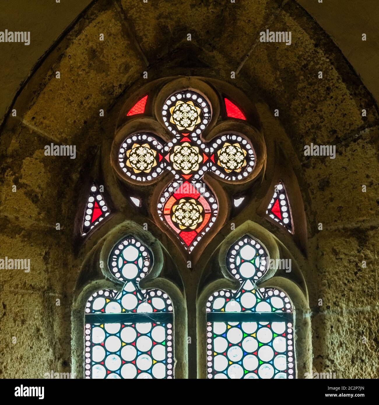 Gothic architecture in Austria. Maria Saal church and sanctuary. Stock Photo