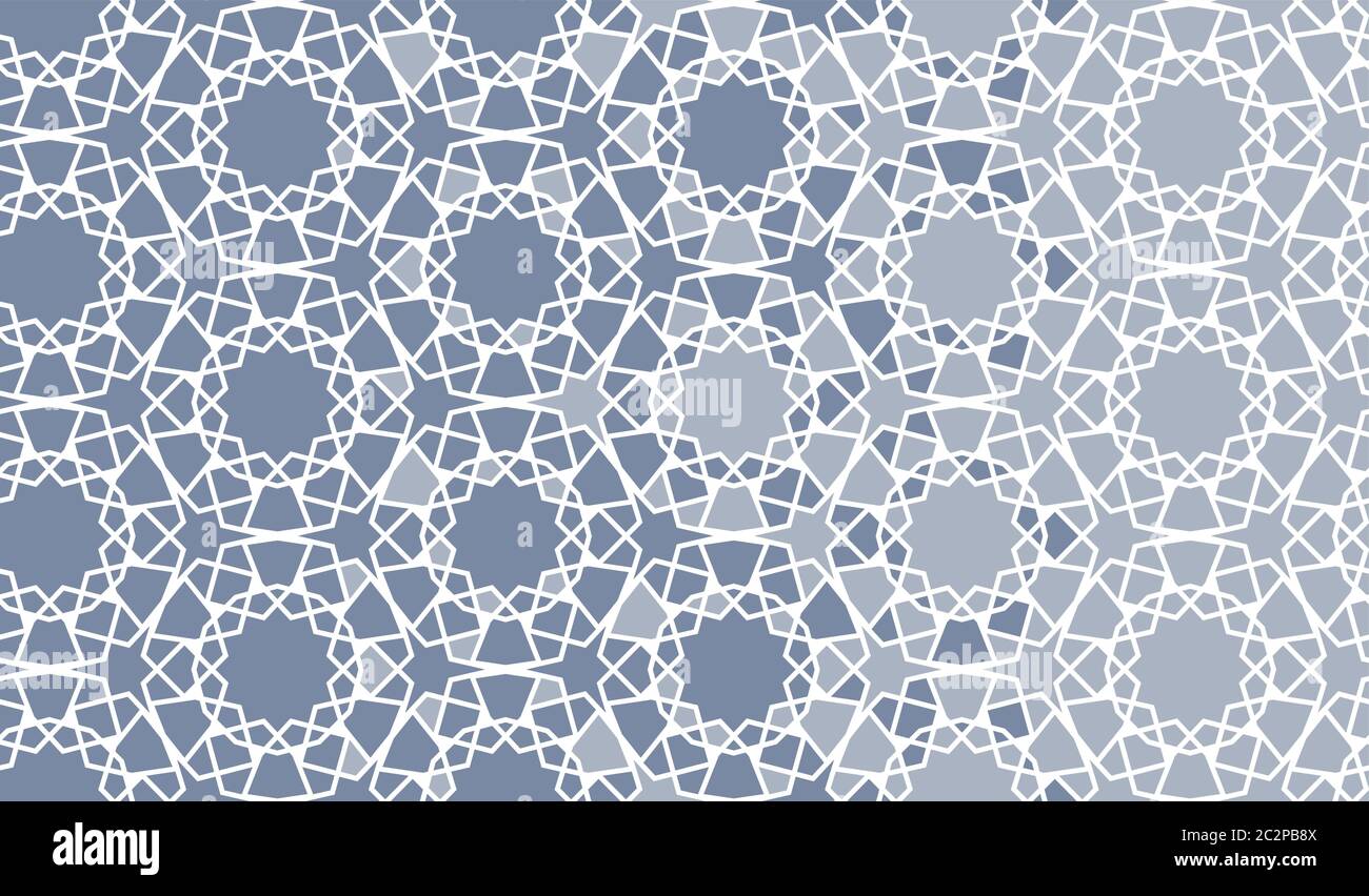 Arabian disintegration repeating border. Arabian monochrome border pattern Stock Vector