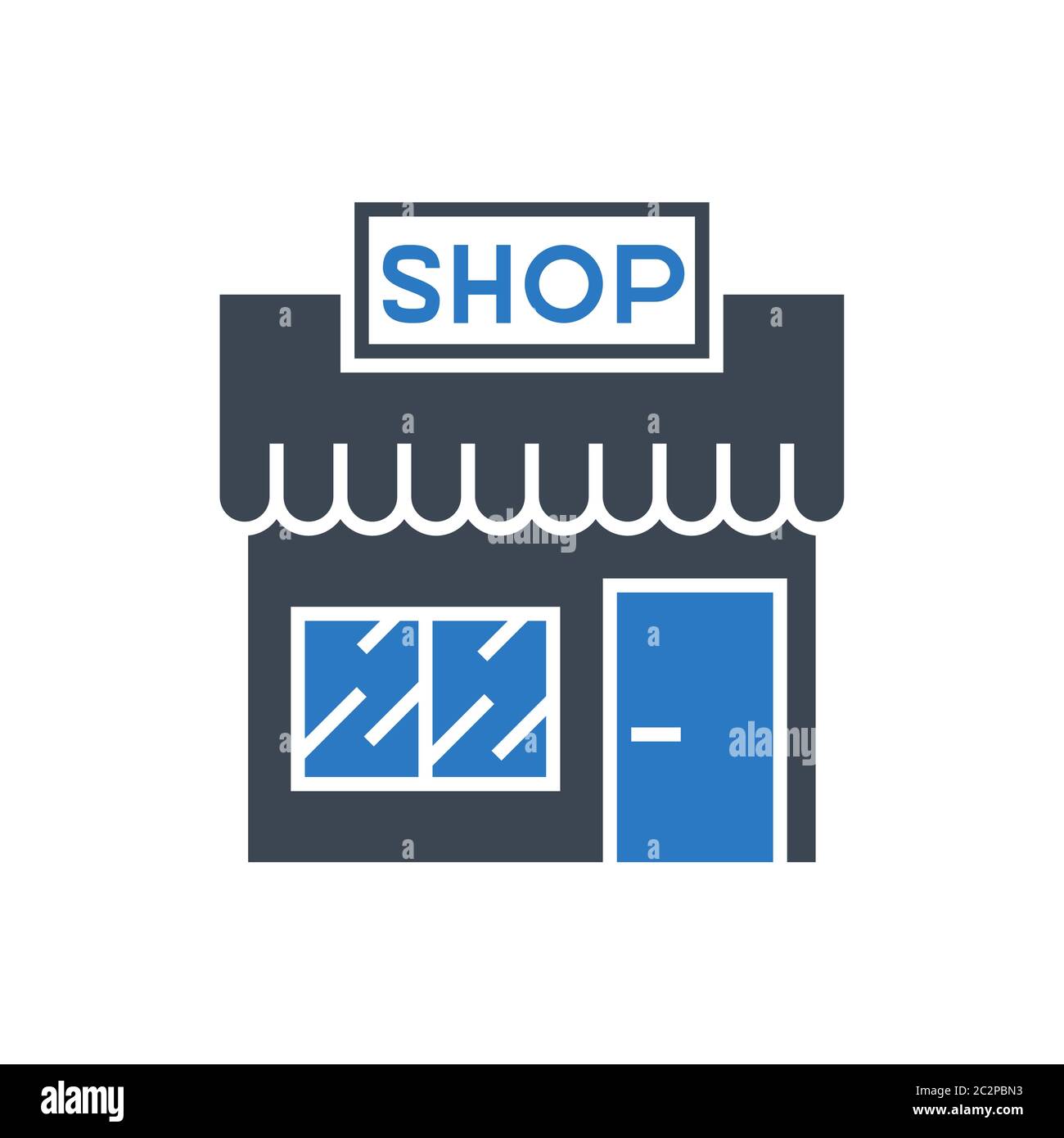 Store Vector Glyph Icon Stock Vector