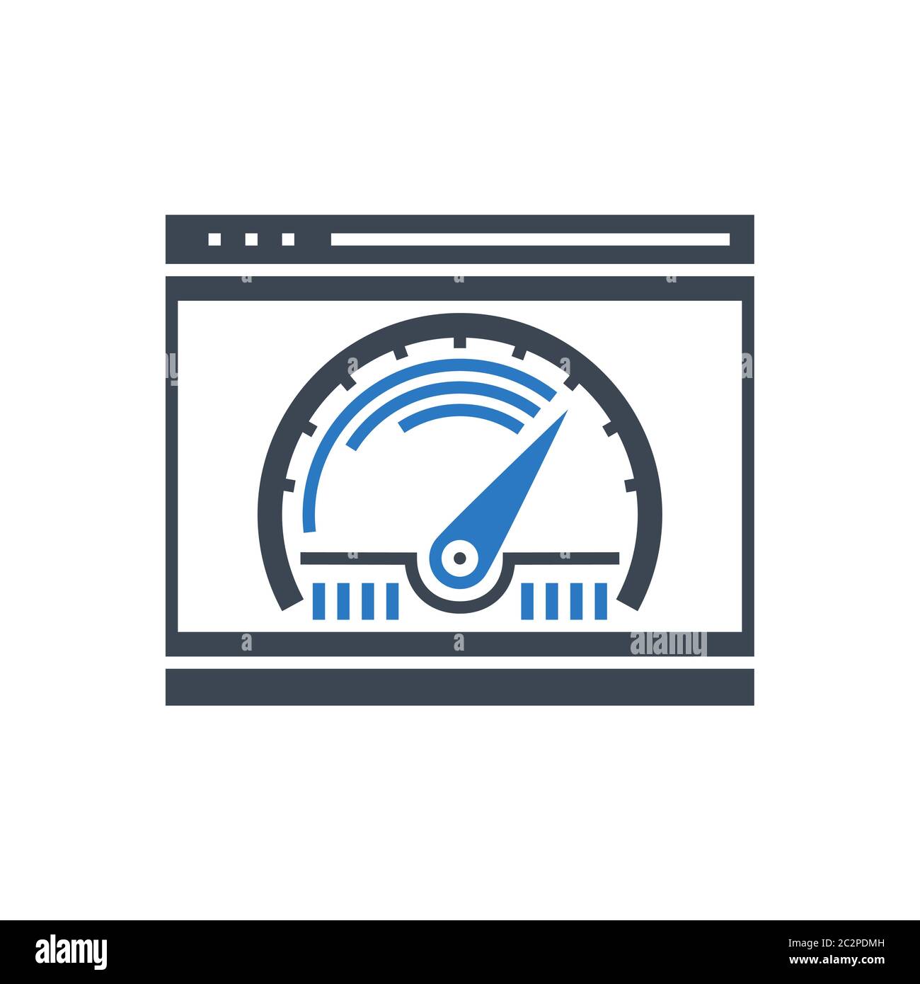 Page Speed Vector Glyph Icon Stock Vector